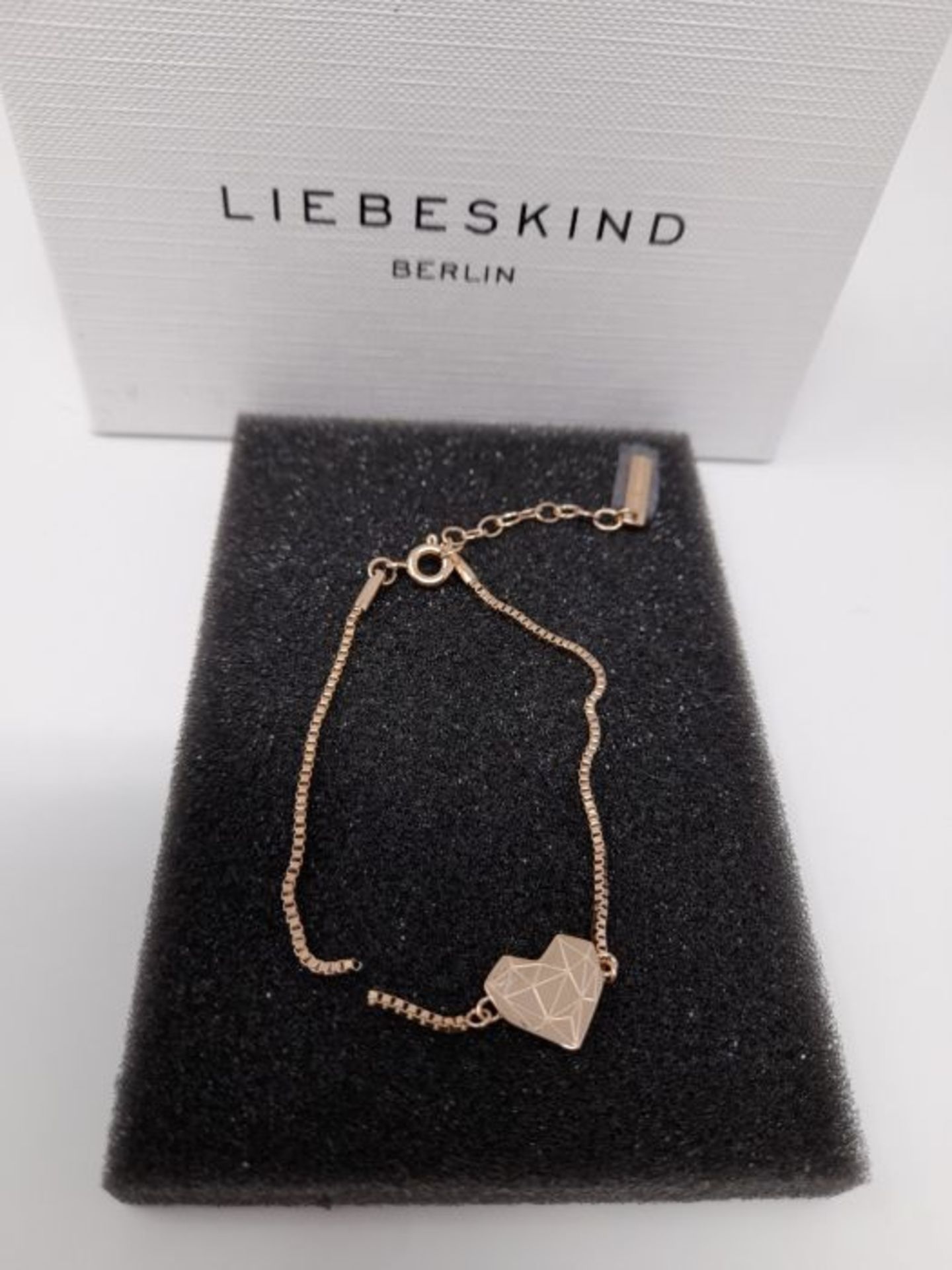 [CRACKED] Liebeskind Berlin Damen Armband Herz Edelstahl Silber 20 cm (roségold) - Image 3 of 3