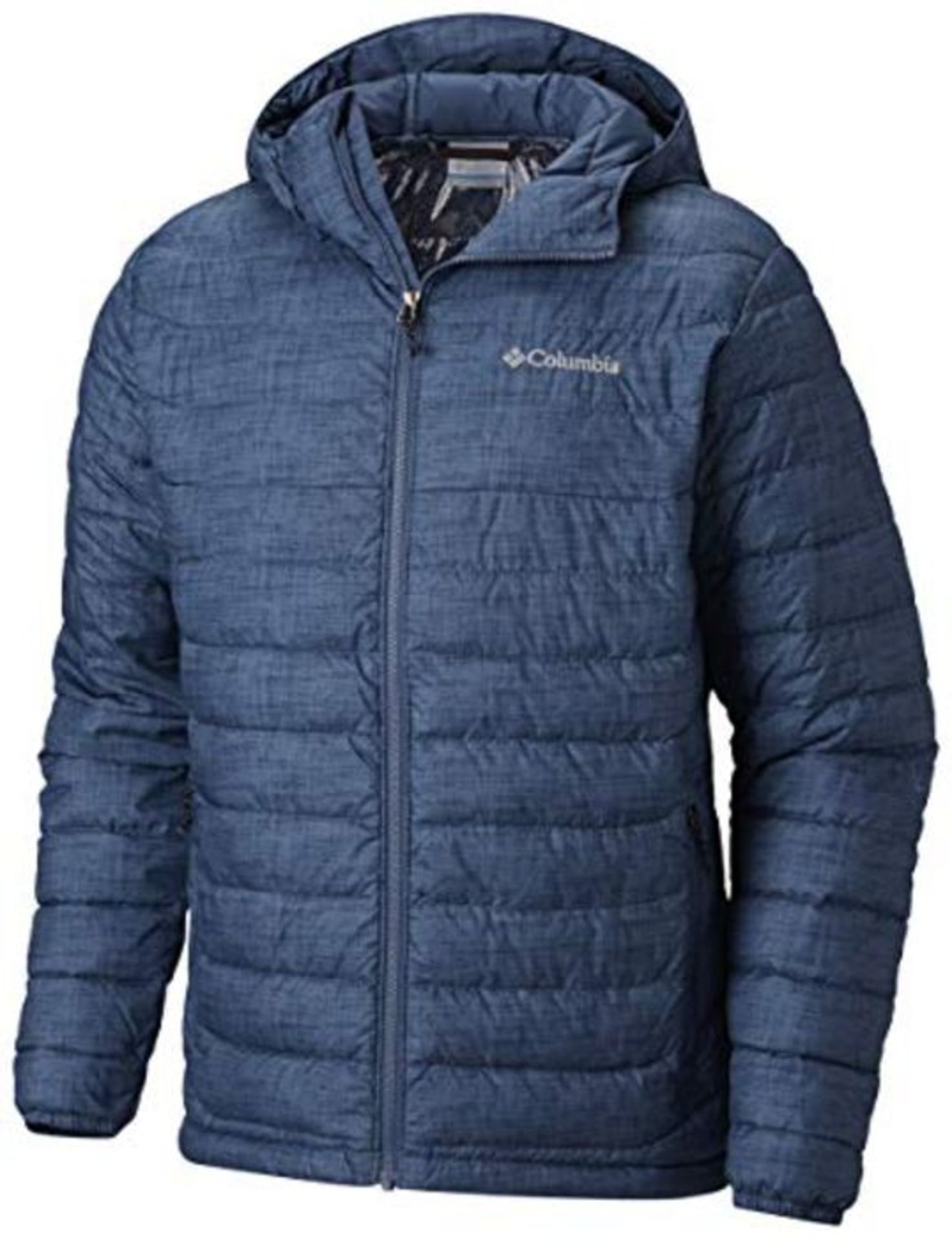 RRP £81.00 Columbia Giacca Impermeabile da Uomo con Cappuccio, POWDER LITE HOODED JACKET, Poliest