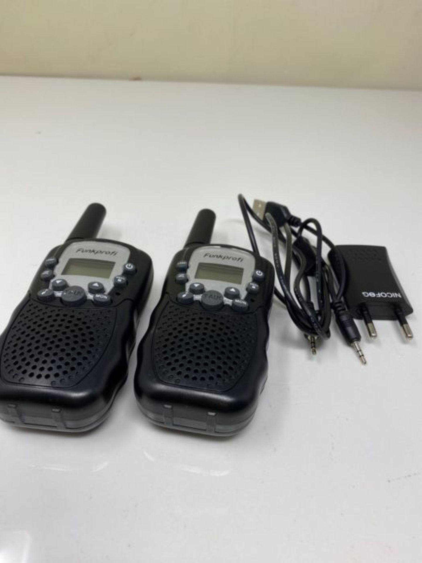 Funkprofi 2 x T-388 Walkie Talkie Set for Children Radios PMR 446 with Batteries Charg - Image 2 of 2
