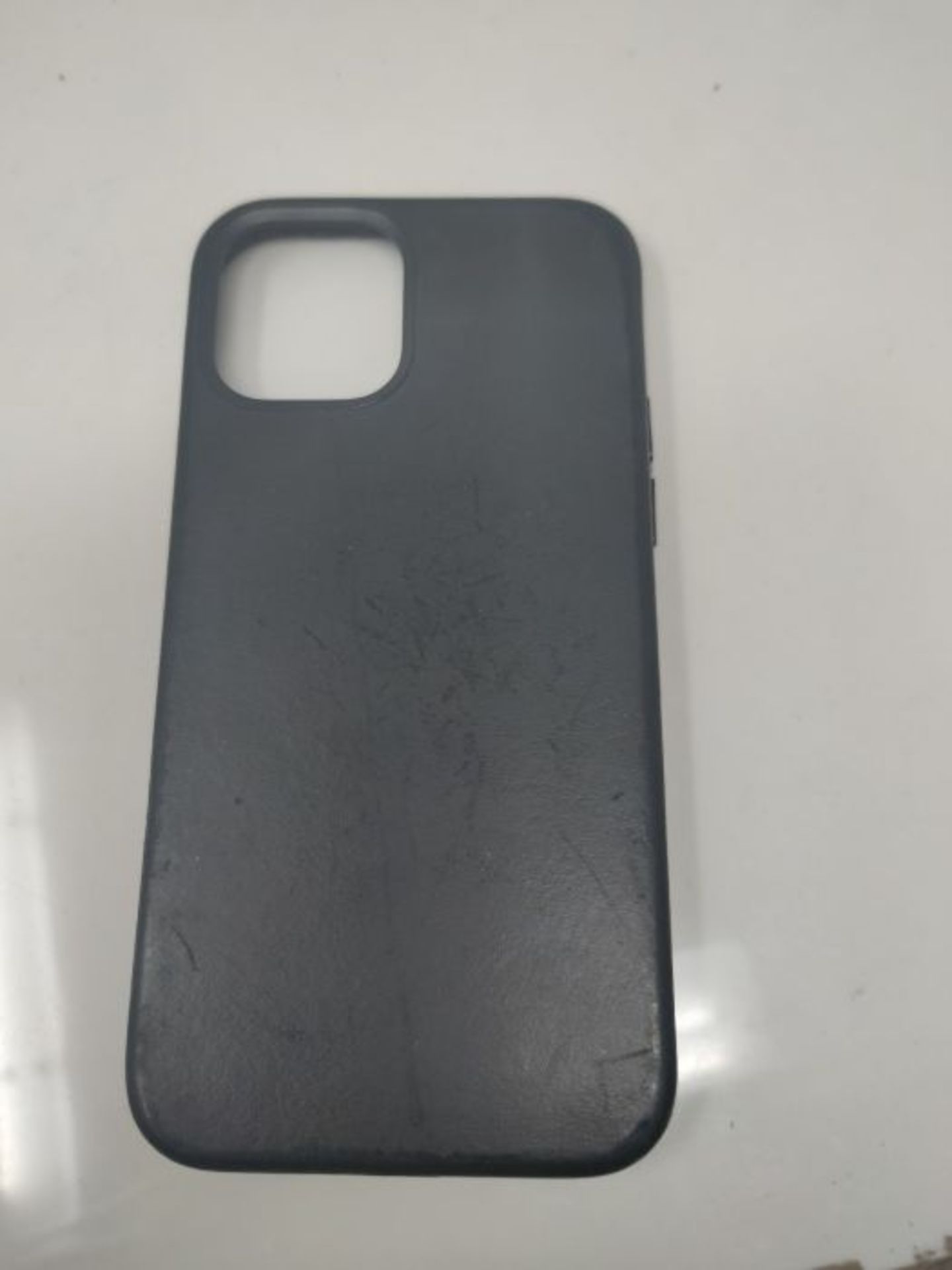RRP £53.00 Apple Leder Case mit MagSafe (fÃ¼r iPhone 12 | 12 Pro) - Schwarz - 6.1 Zoll - Image 2 of 2