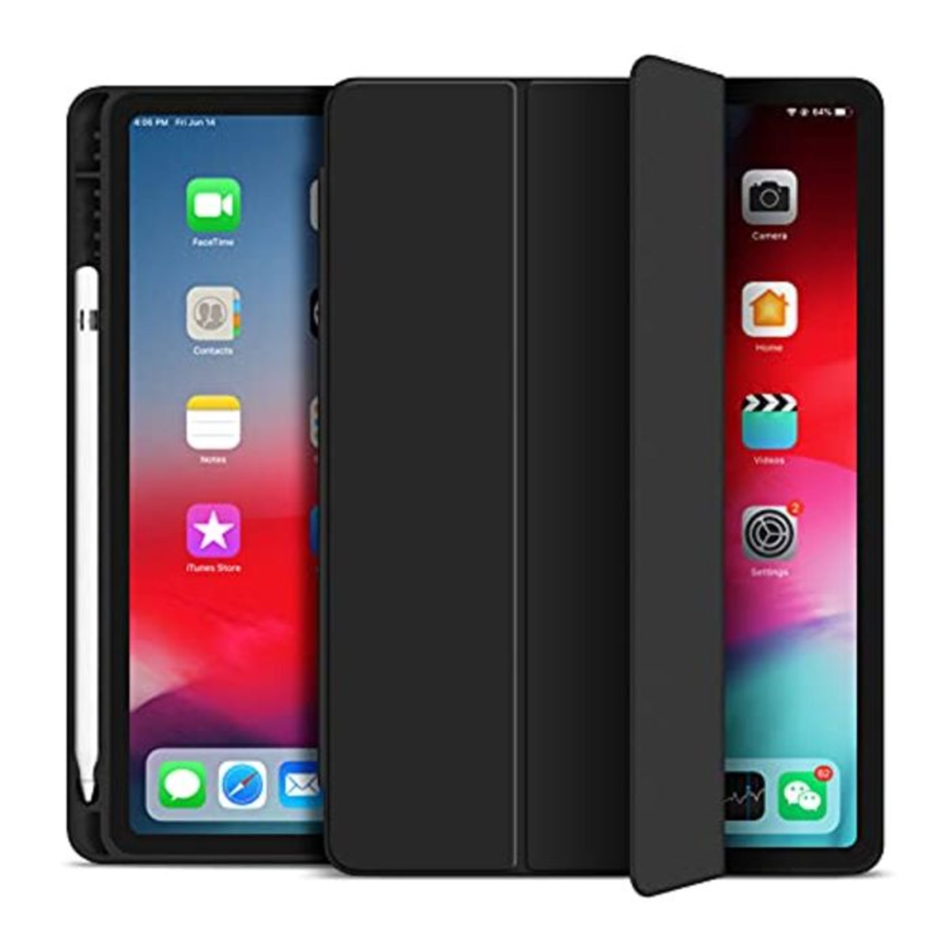 VAGHVEO iPad Pro 11 Inch 2021 (3rd Generation) Case with Pencil Holder, iPad Pro 11 20