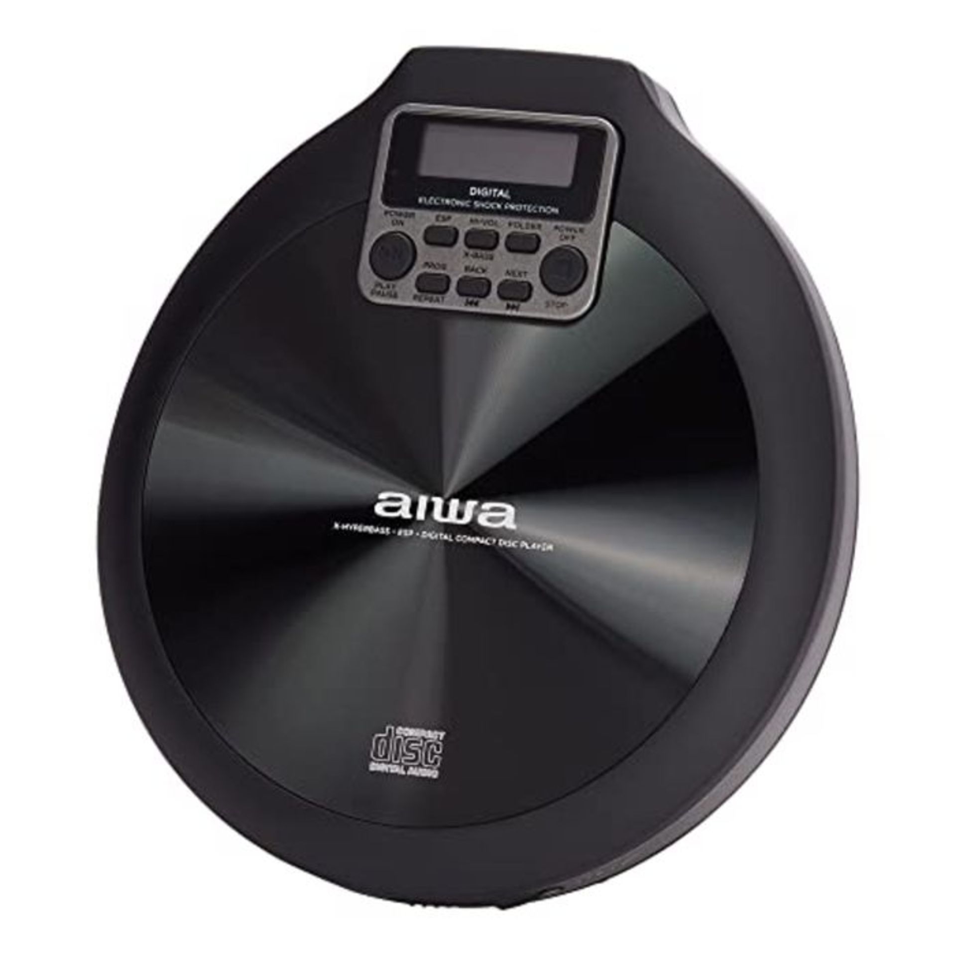 RRP £62.00 AIWA PCD-810BK CD-Player in Grau und Schwarz