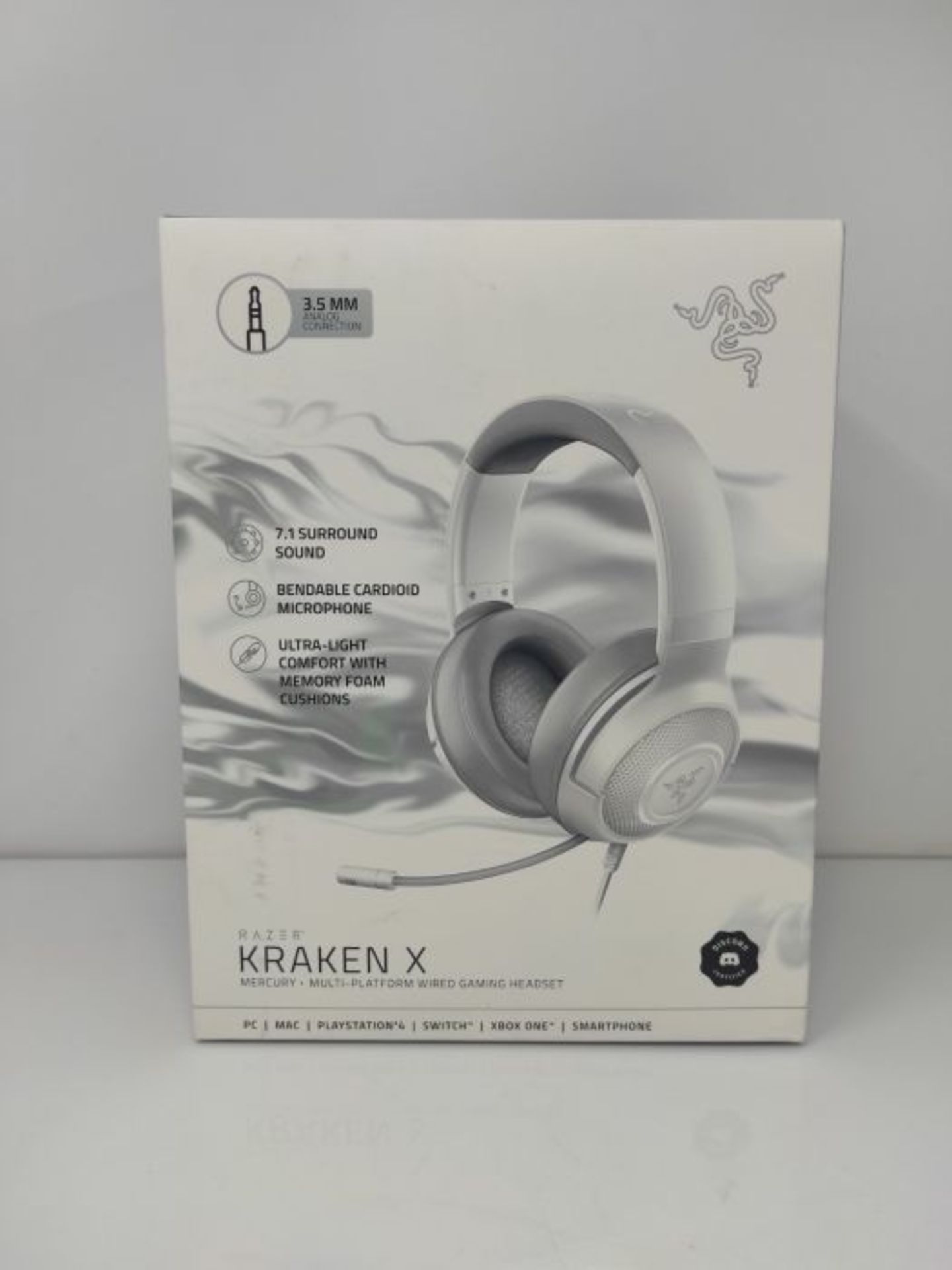 Razer Kraken X - Multi-Platform Wired Gaming Headset (Bendable Cardiod Microphone, Cus - Image 2 of 3