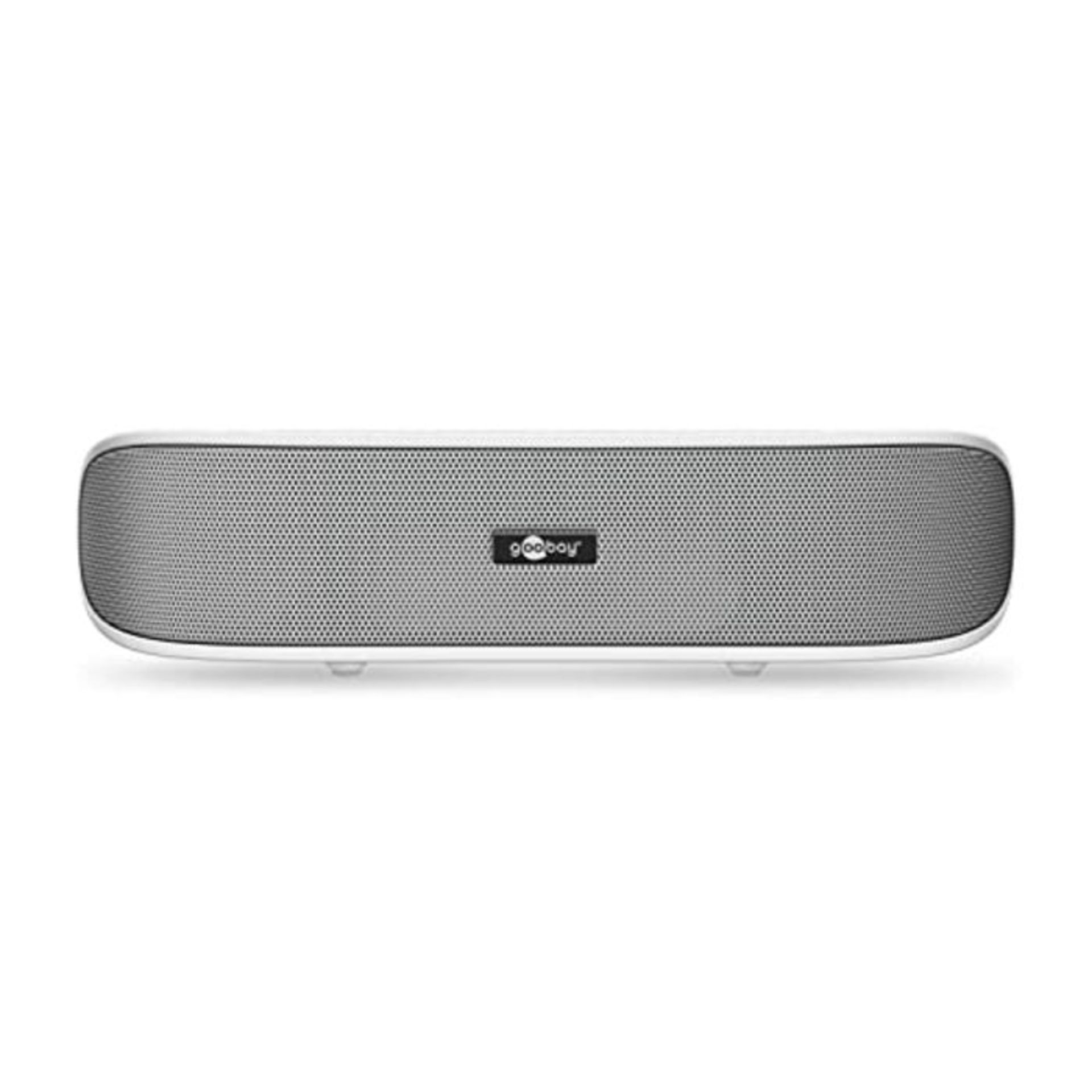 Goobay SoundBar 6W Stereo Lautsprecher für PC, TV und Notebook, weiß