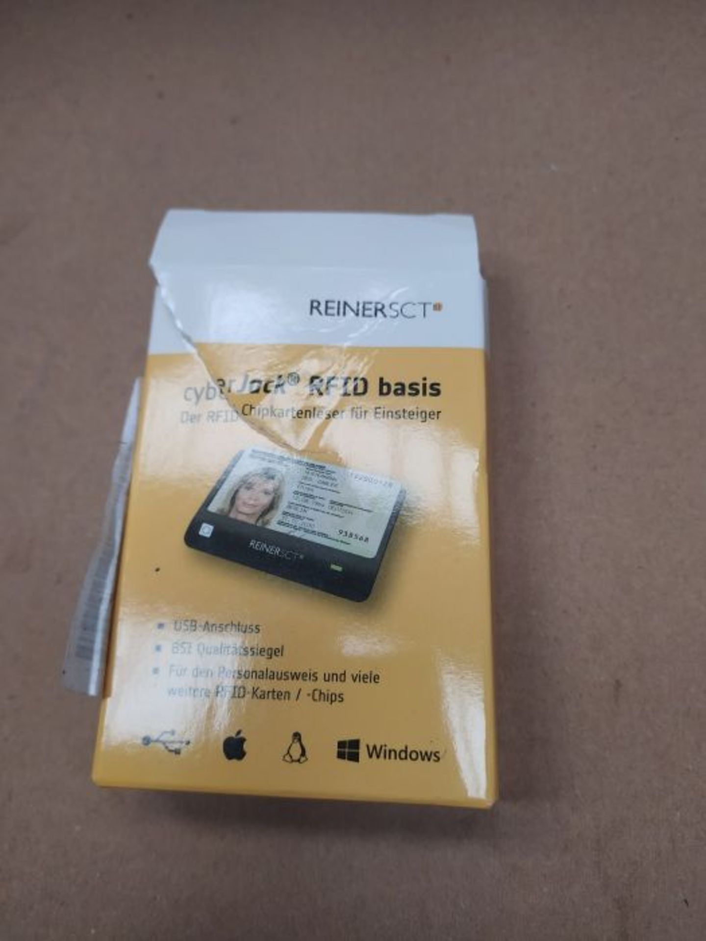 Reiner SCT cyberJack RFID Basis nPA Smart Card Reader eID BSI-Certified with loginCard - Image 2 of 3