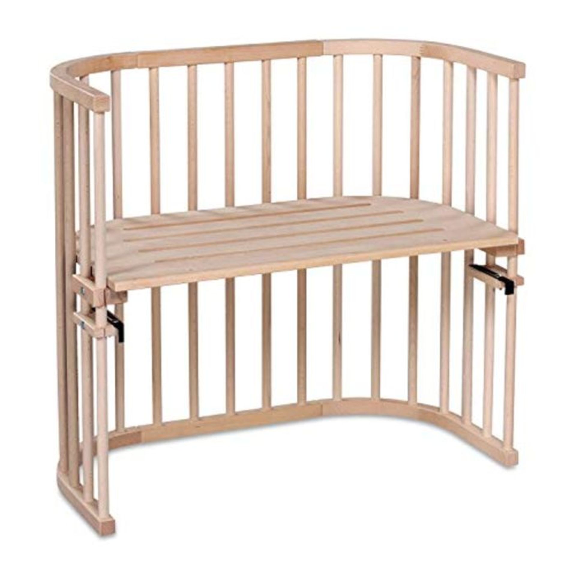 RRP £118.00 babybay Original Beistellbett aus massivem Buchenholz fÃ¼r Tag und Nacht I Kinderbet