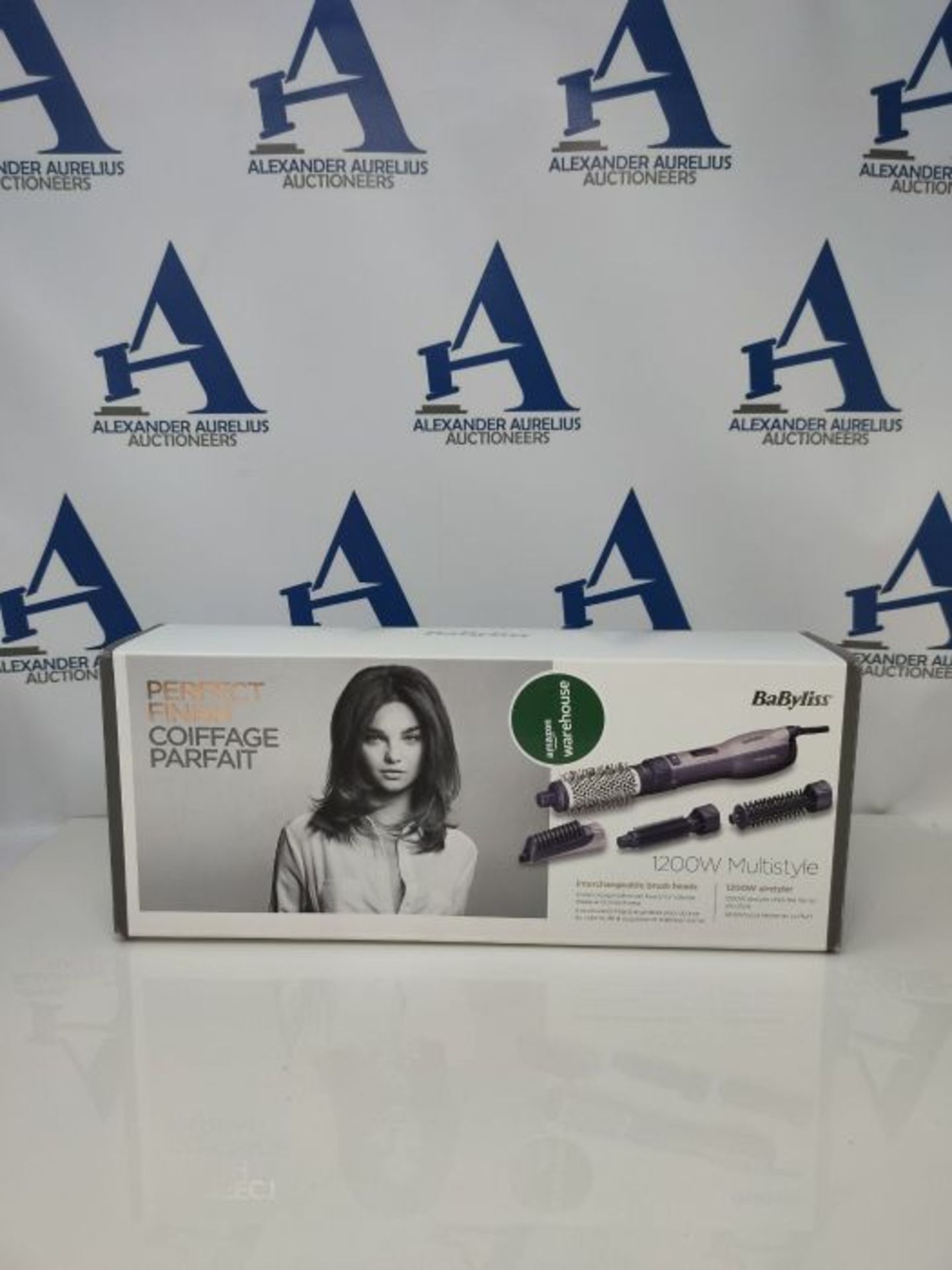 BaByliss AS121E Multistyle Hot Air Brush 1200 Watt Ionic 4 Attachments Ceramic - Image 2 of 3