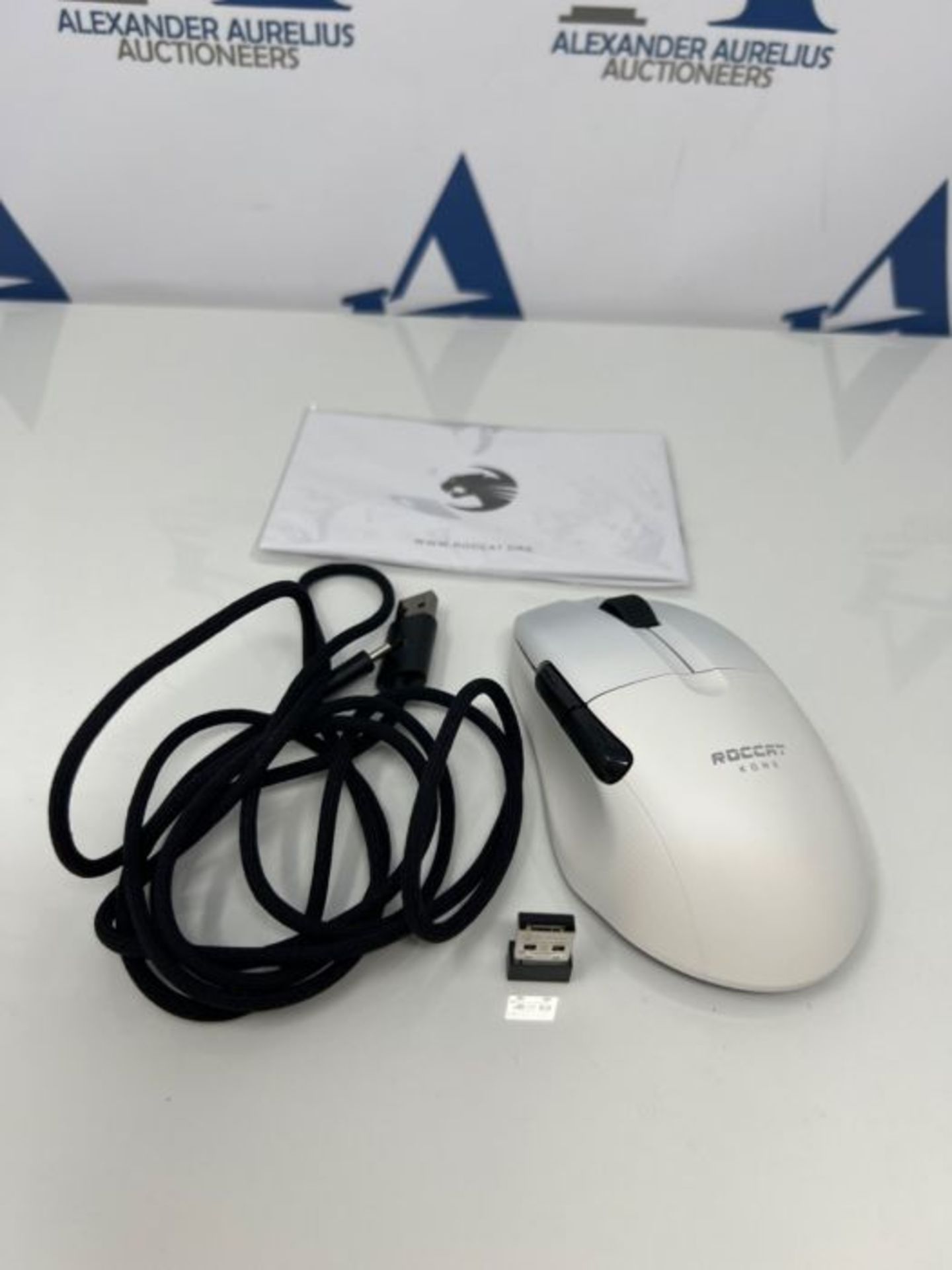 RRP £106.00 ROCCAT Kone Pro Air Ergonomic High Performance Wireless Gaming Mouse, White - Image 3 of 3