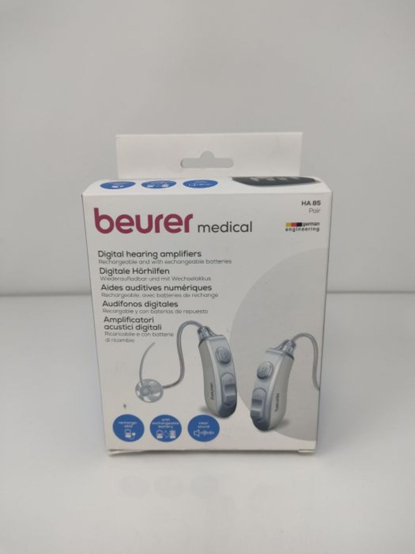 RRP £156.00 [INCOMPLETE] Beurer HA 85 digital pair hearing aids with very clear sound thanks to RI - Image 2 of 3