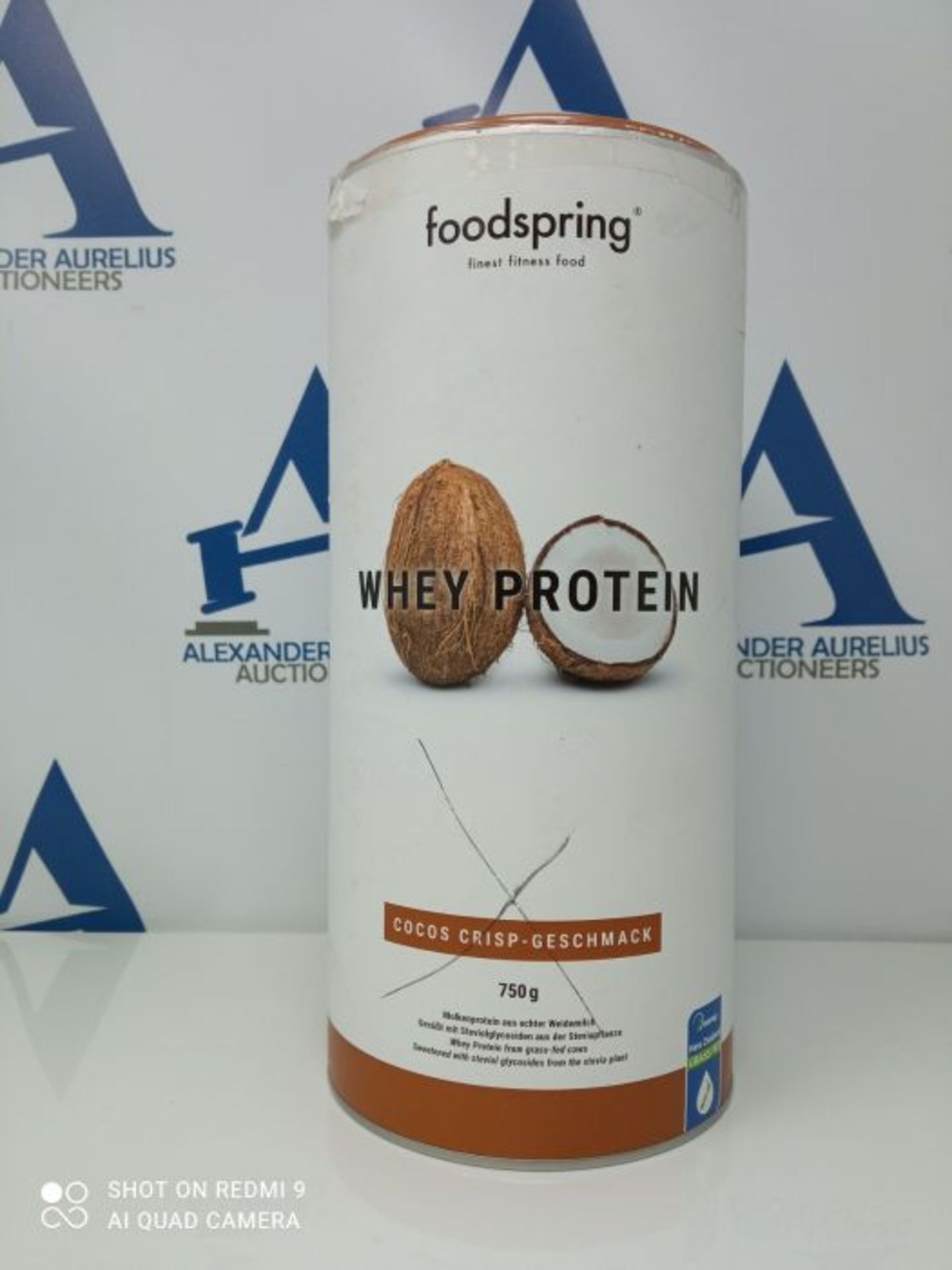 foodspring Proteine Whey, Cocco Croccante, 750g, Formula in polvere con un alto conten - Image 2 of 3