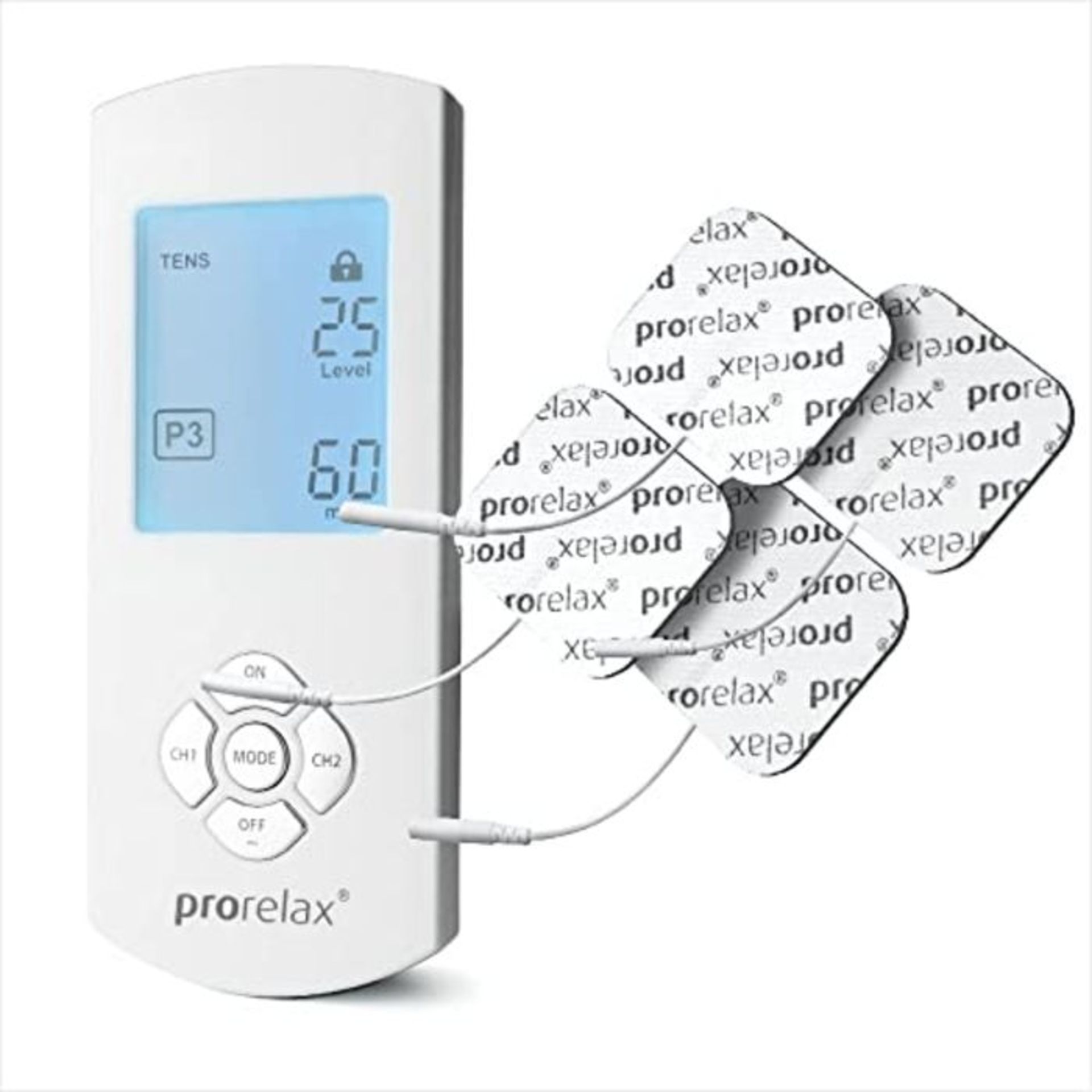 prorelax TENS/EMS Duo Comfort | electrostimulation device | 2 therapies with one devic