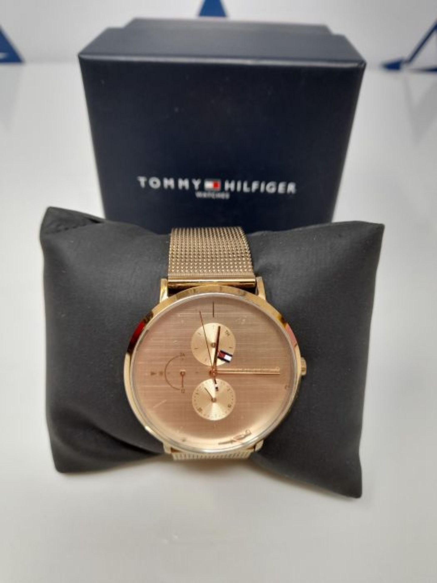 RRP £113.00 [INCOMPLETE] Tommy Hilfiger Womens Multi dial Quartz Watch with Rose Gold Strap 178194 - Image 2 of 3