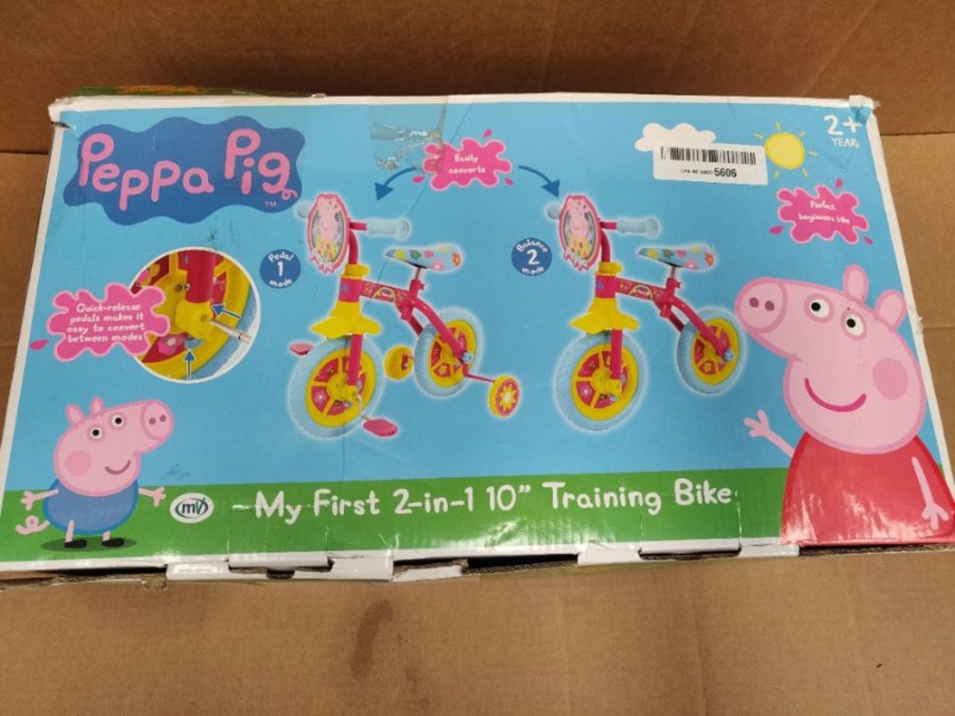 Peppa Pig M004176 2in1 10inch Bike 2 in 1 10", Pink - Image 2 of 2