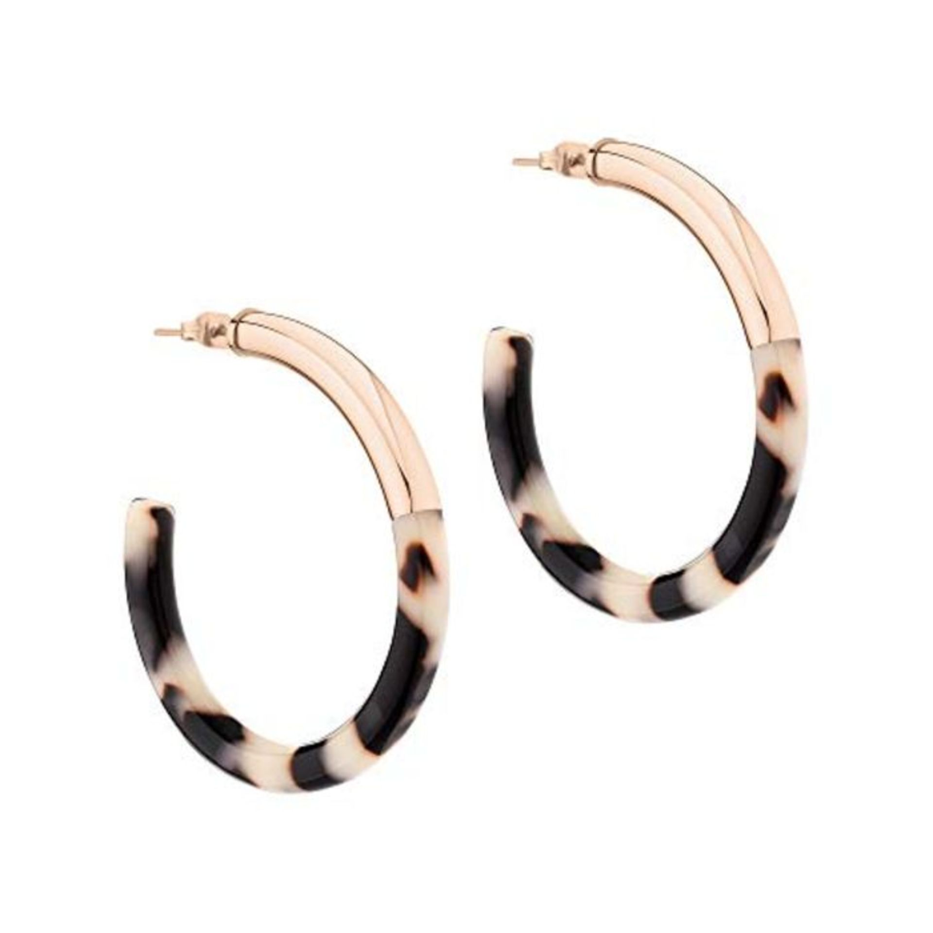 RRP £50.00 [CRACKED] Liebeskind Berlin Women's Creole Earrings Stainless Steel