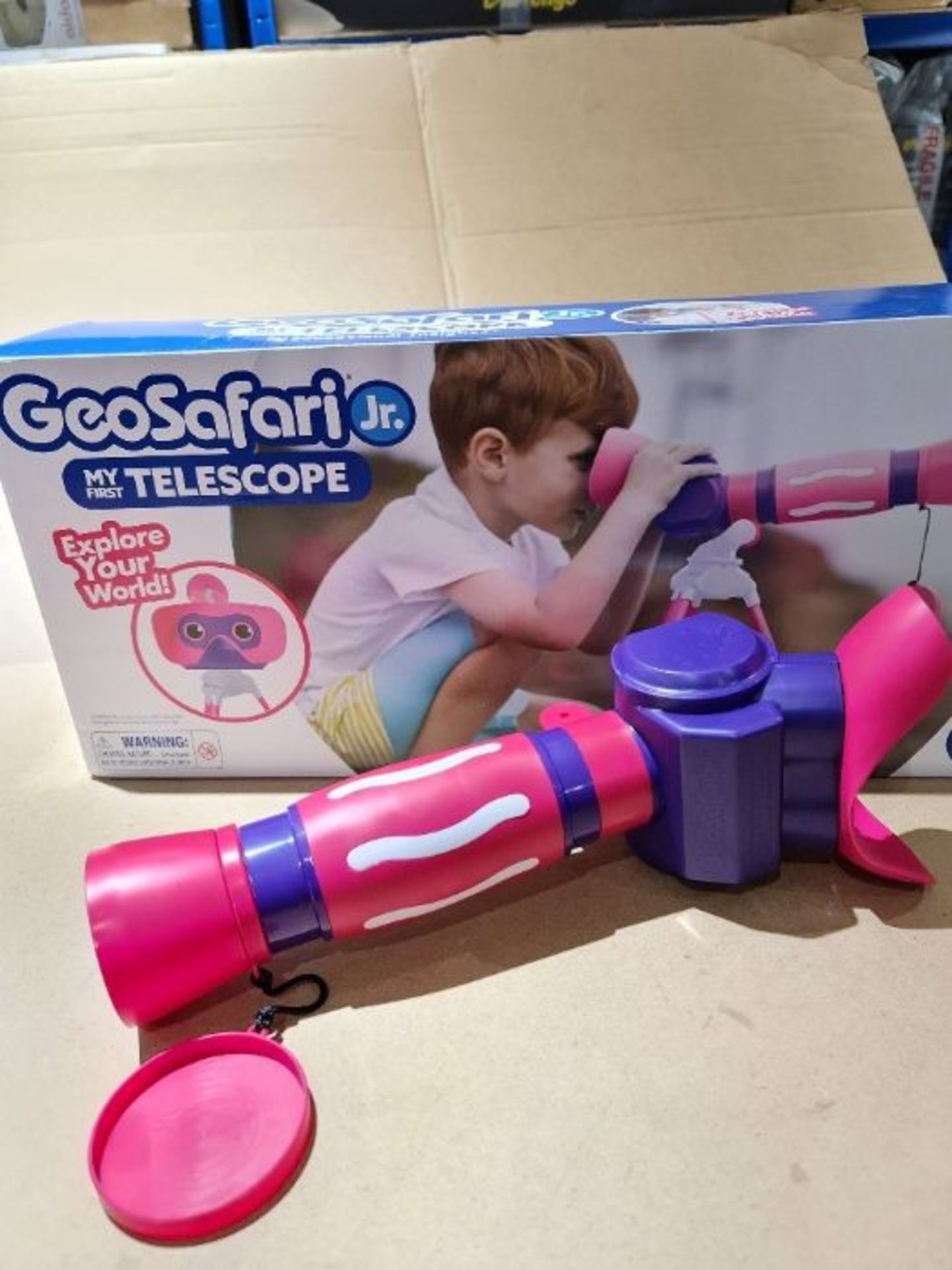 Learning Resources GeoSafari Jr My First Telescope Pink - Image 2 of 2