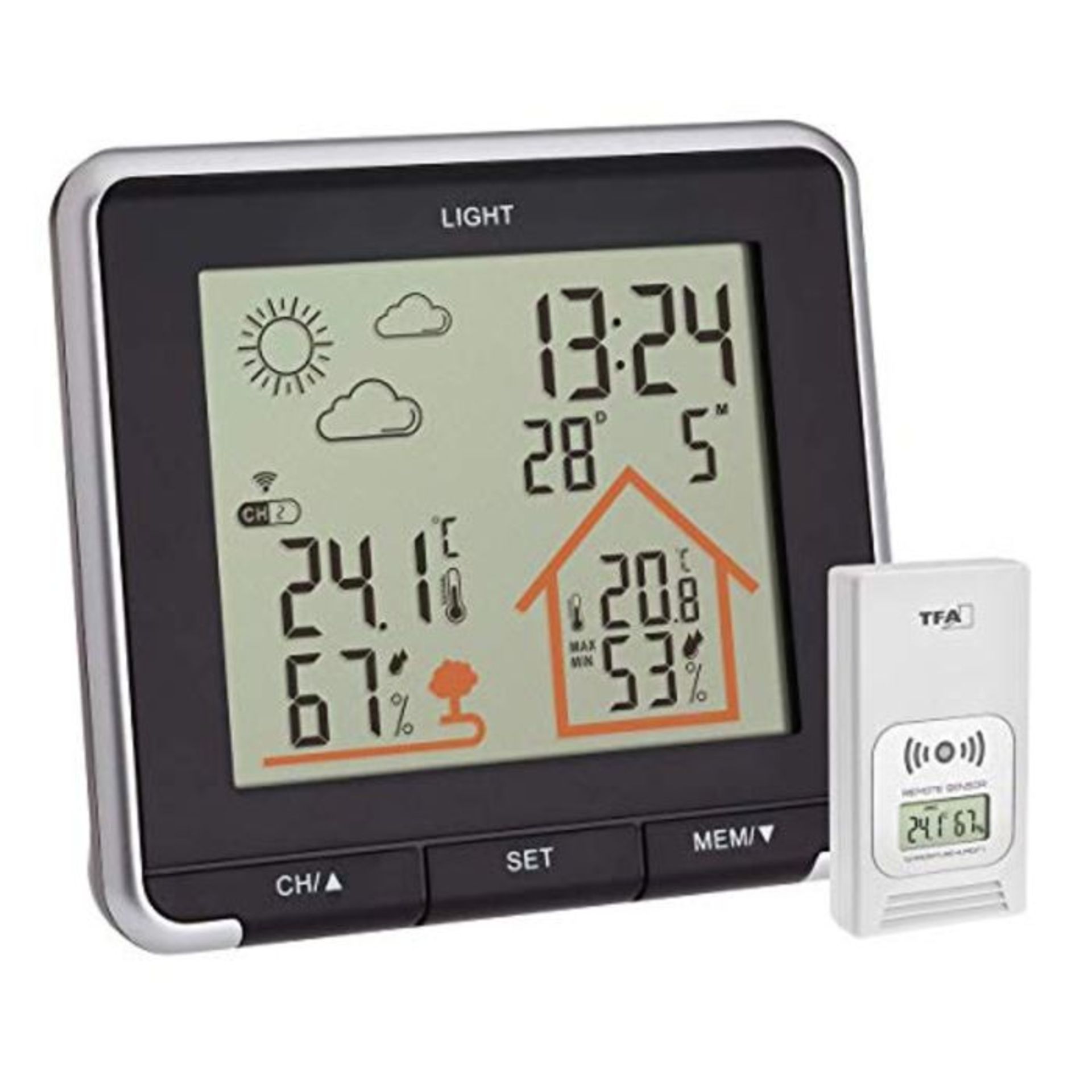 TFA Dostmann Wireless weather station Life, 35.1153.01, Outdoor temperature and humidi