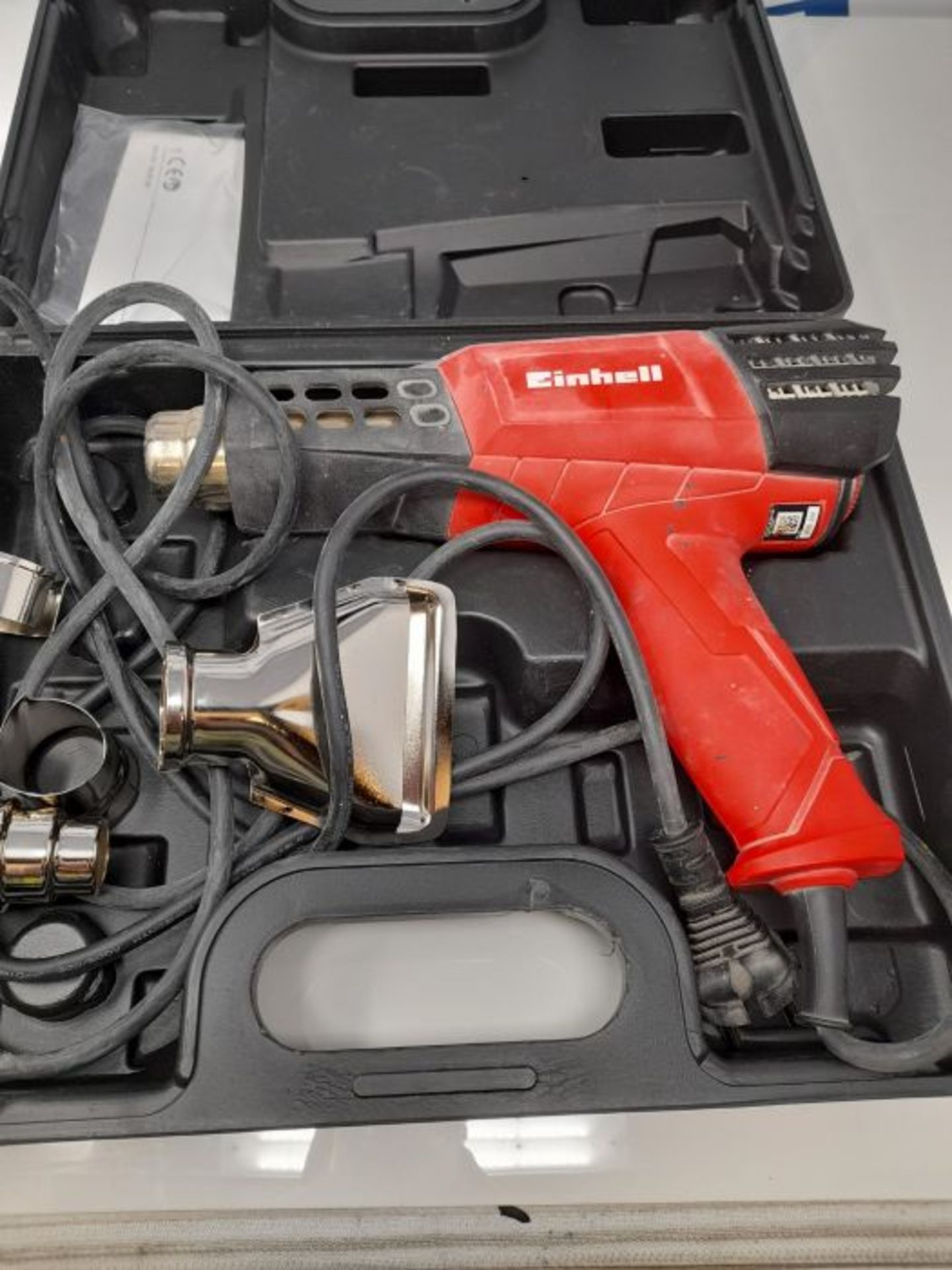 RRP £83.00 Einhell 4520195 Hot Air Gun TE-HA 2000 E (2000 W, 9 Temperature Settings 50Â°C - 550 - Image 3 of 3