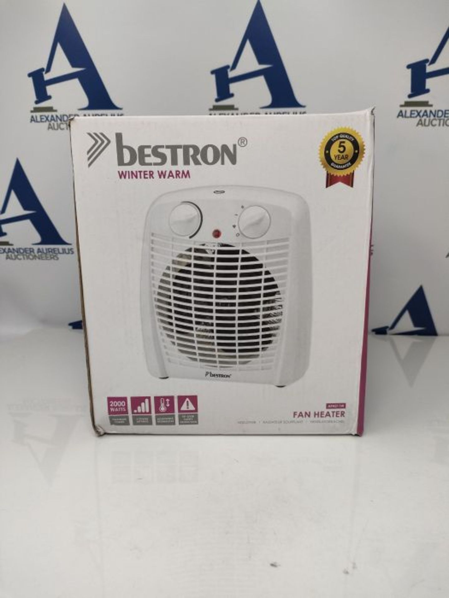 Bestron Electric Heater, White - Image 2 of 3