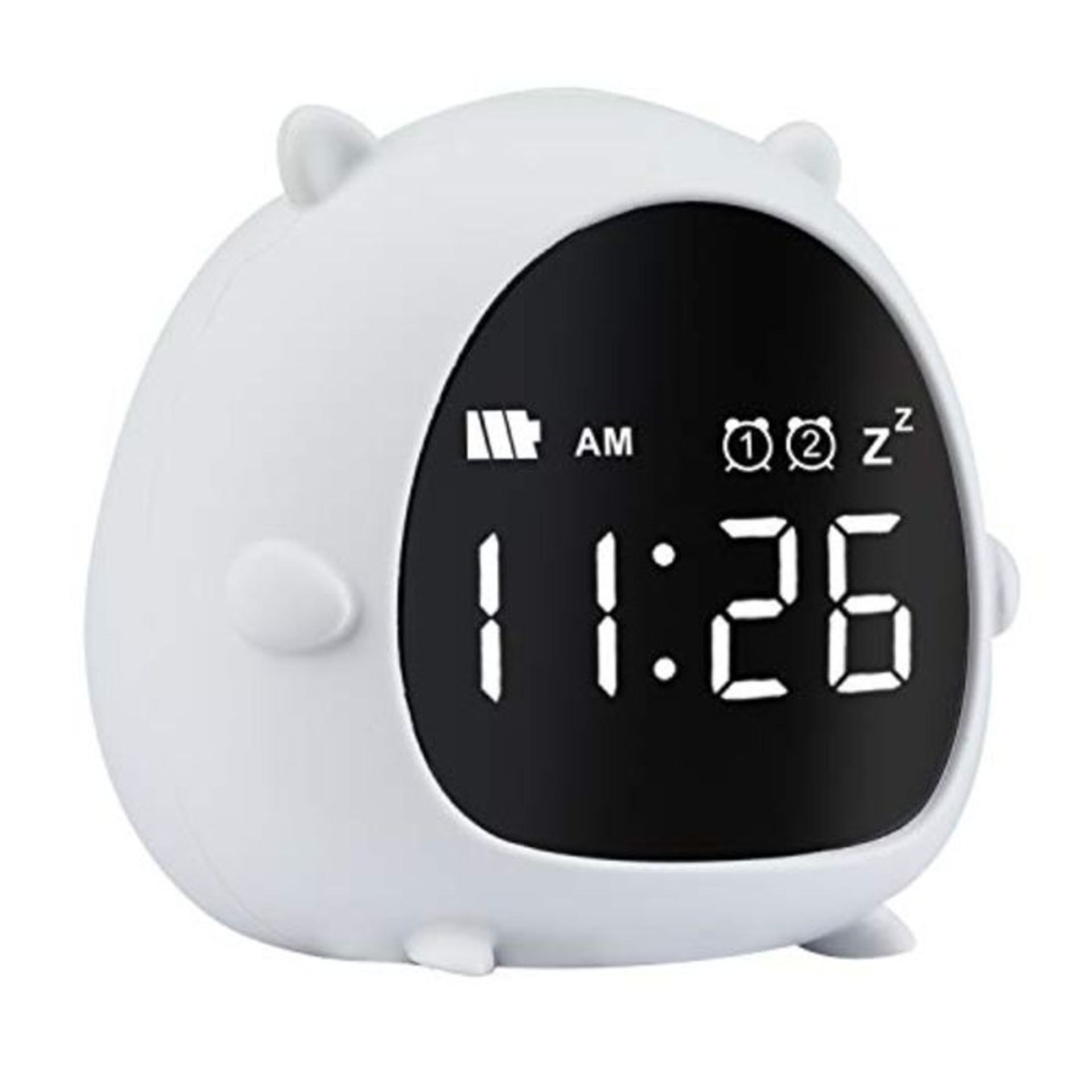 ZKIAH Kids Alarm Clock Digital,Cute Children Wake Up Clock Bedside with Countdown/Snoo