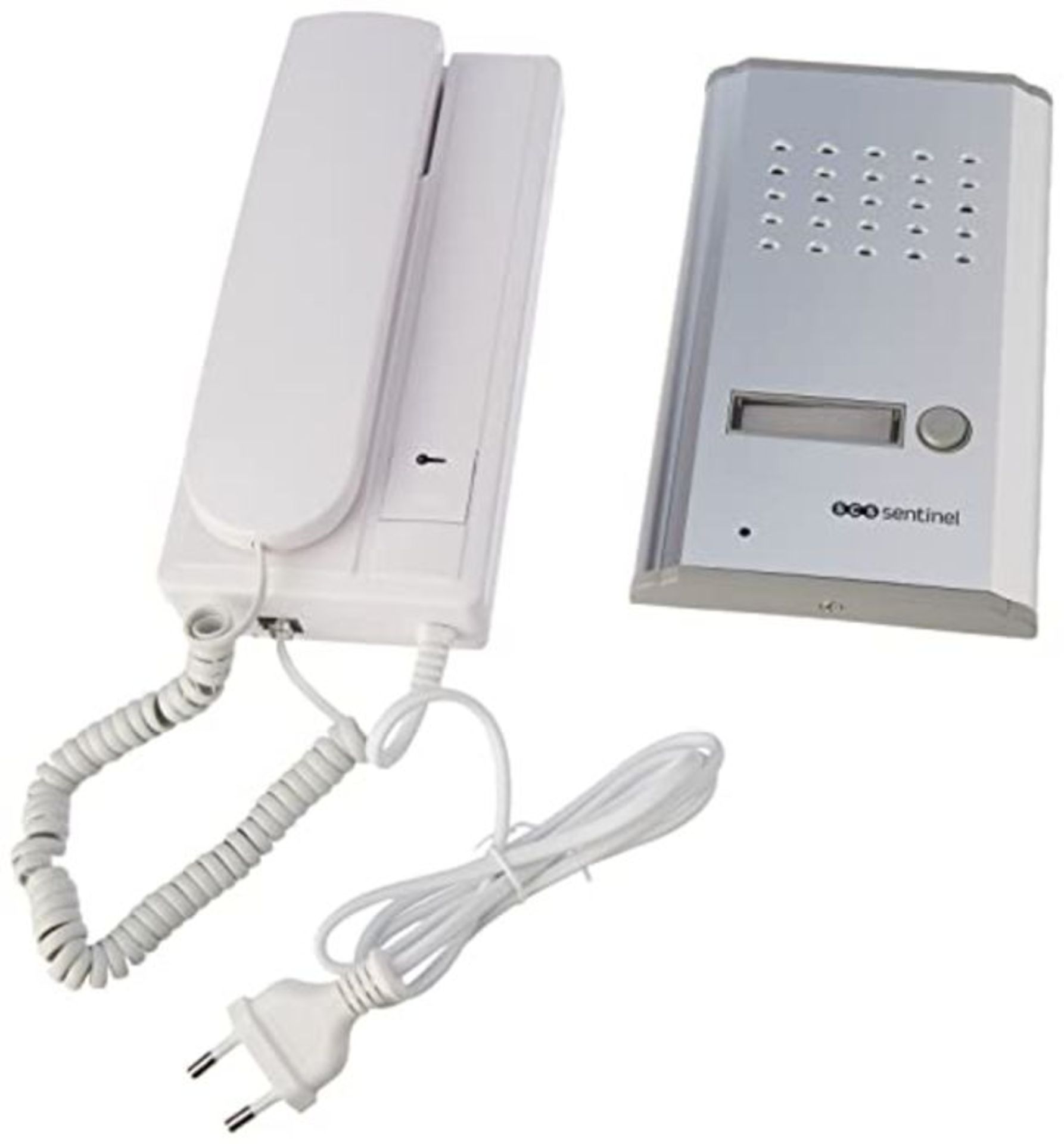 SCS SEN4137091 Metallic Door Phone Kit Mounted in Brackets 2 Wires Included