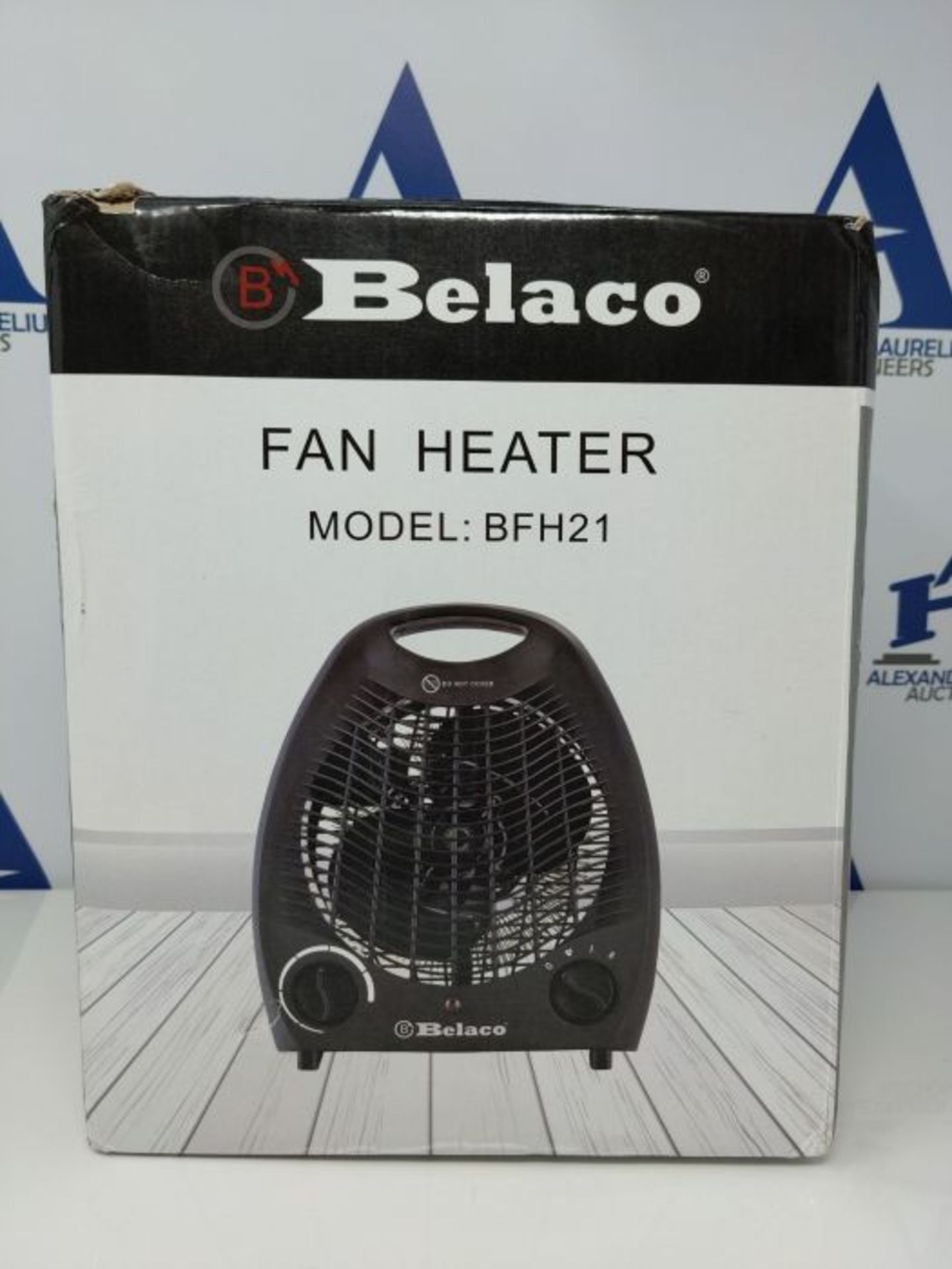 Belaco Fan Heater 2 Heat Settings 1000/2000W Electric Heaters Overheat Protection BFH2 - Image 2 of 3