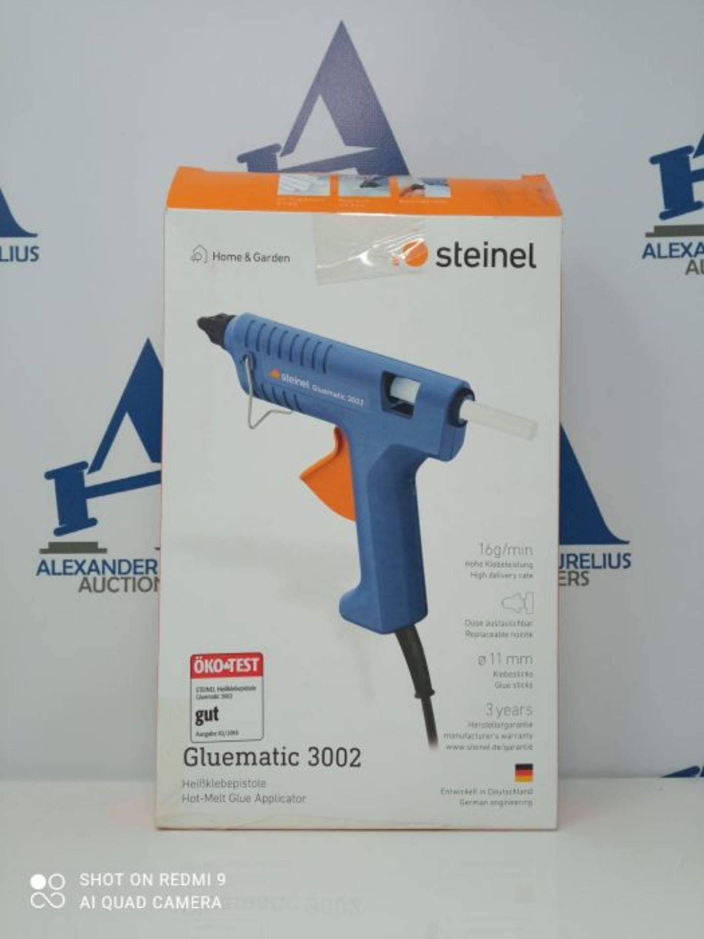 Steinel Gluematic 3002 - glue gun, PTC heating technology, delivery rate 16 g/min, inc