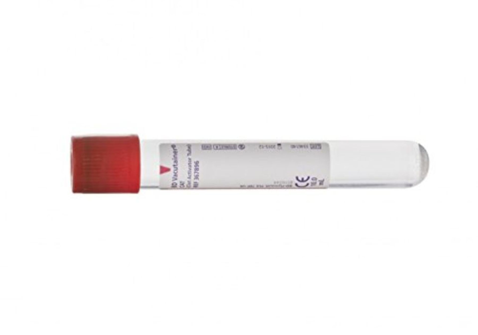 BD VS367896 Vacutainer Tube for Serum Analysis, 10 ml,Pack of 100, Red
