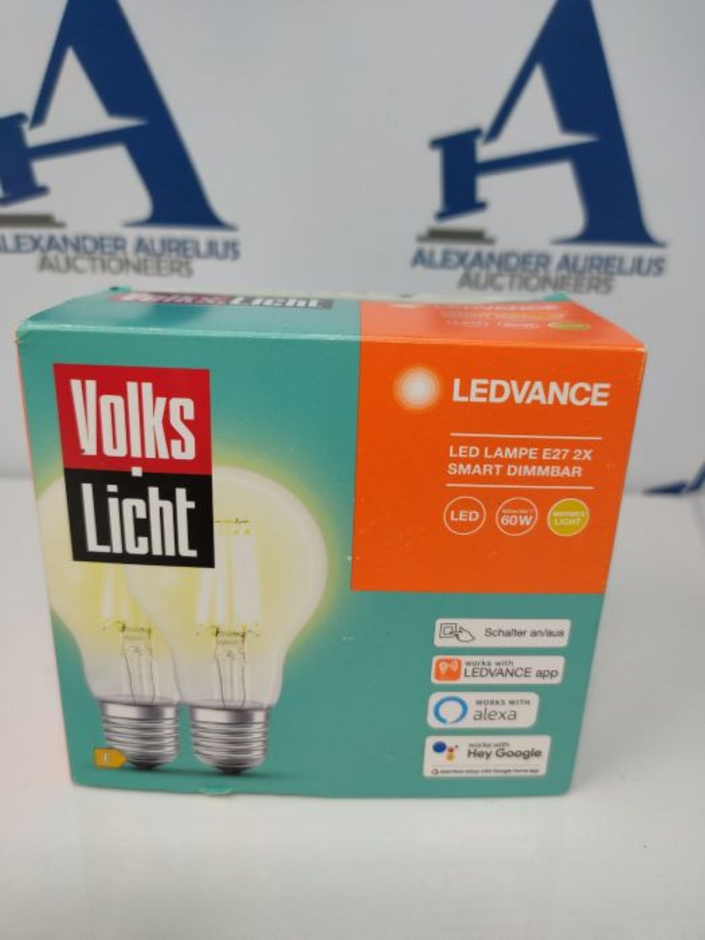 LEDVANCE Volks-Licht E27 Smarte LED Lampe | Bluetooth | warmweiss | dimmbare GlÃ¼hbi - Image 2 of 3