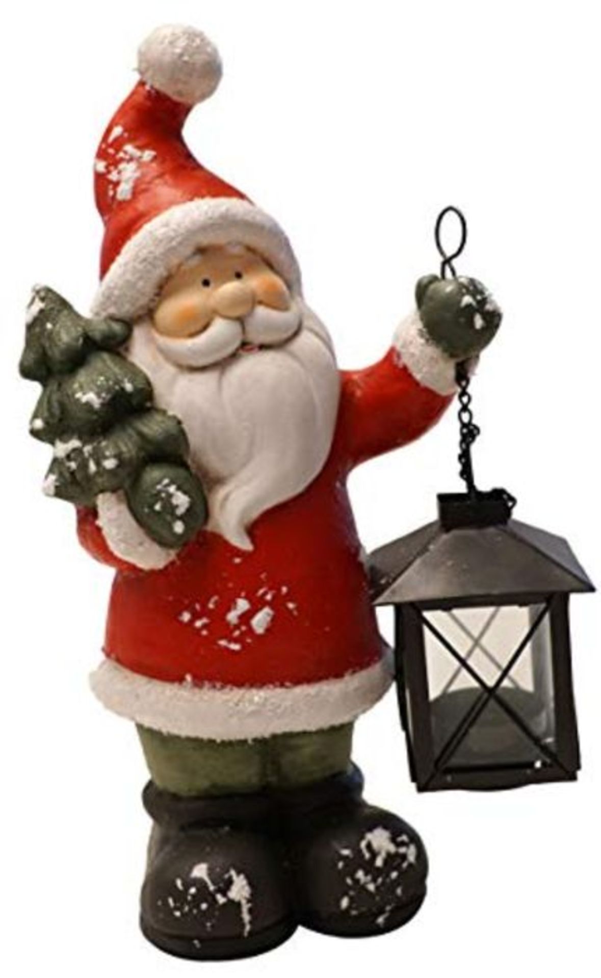khevga Christmas Decoration Santa Claus Illuminated with Lantern