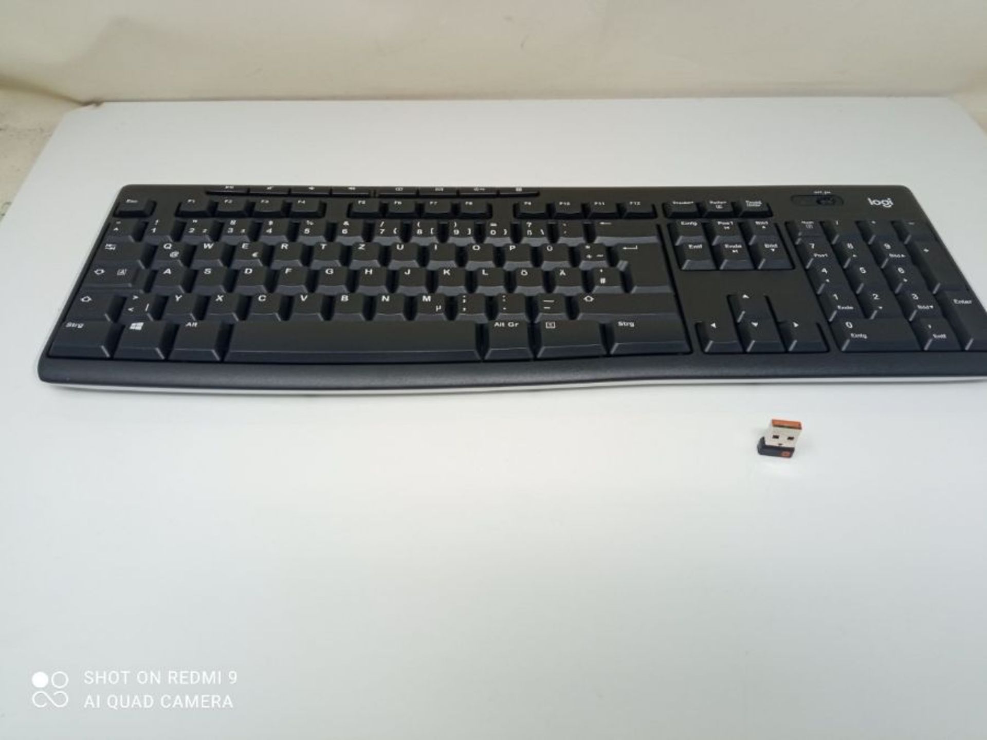 Logitech K270 Kabellose Tastatur für Windows, 2,4 GHz kabellos, Standardgröße, Numm - Image 3 of 3