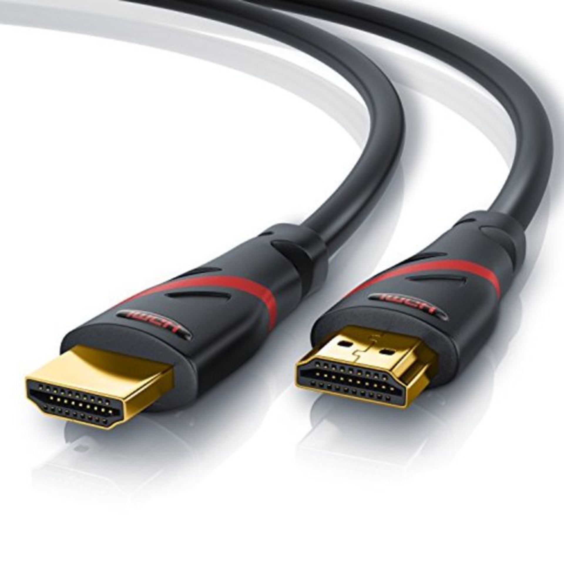 CSL-Computer Ultra HD 4k HDMI Cable High Speed with Ethernet / 3 Way Shielded with Plu