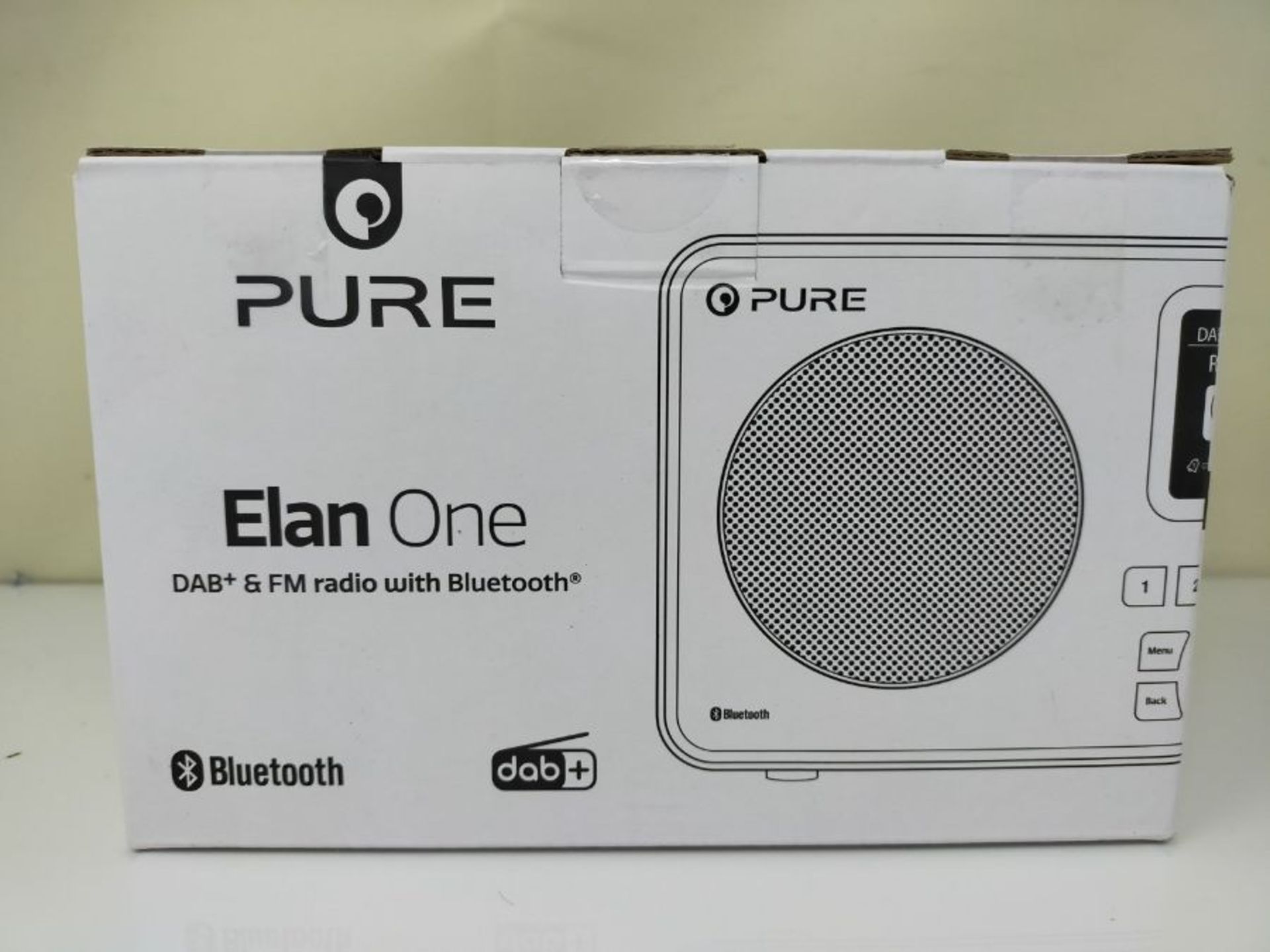 Pure Elan One tragbares DAB+ Radio mit Bluetooth 5.0 (DAB/DAB+ und UKW Radio, 2,4" TFT - Image 2 of 3