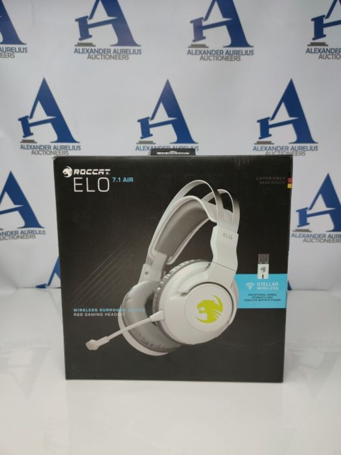 RRP £73.00 [CRACKED] Roccat Elo 7.1 Air PC Wireless Gaming Headset, Surround Sound Headphones wit - Image 2 of 3