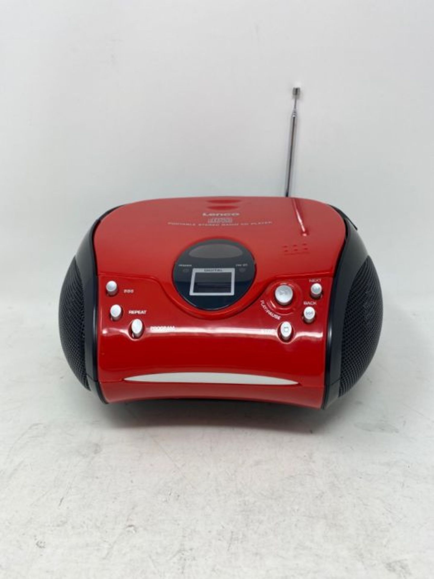 Lenco SCD24 - CD-Player fÃ¼r Kinder - CD-Radio - Stereoanlage - Boombox - UKW Radiot