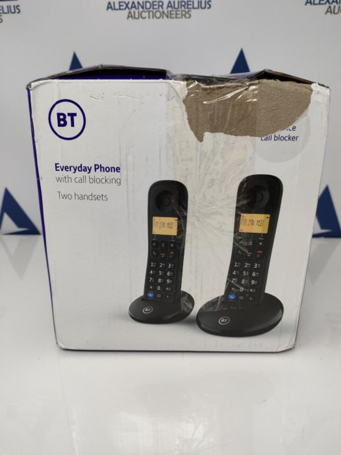 BT Everyday Cordless Home Phone with Basic Call Blocking, Twin Handset Pack - Image 2 of 3