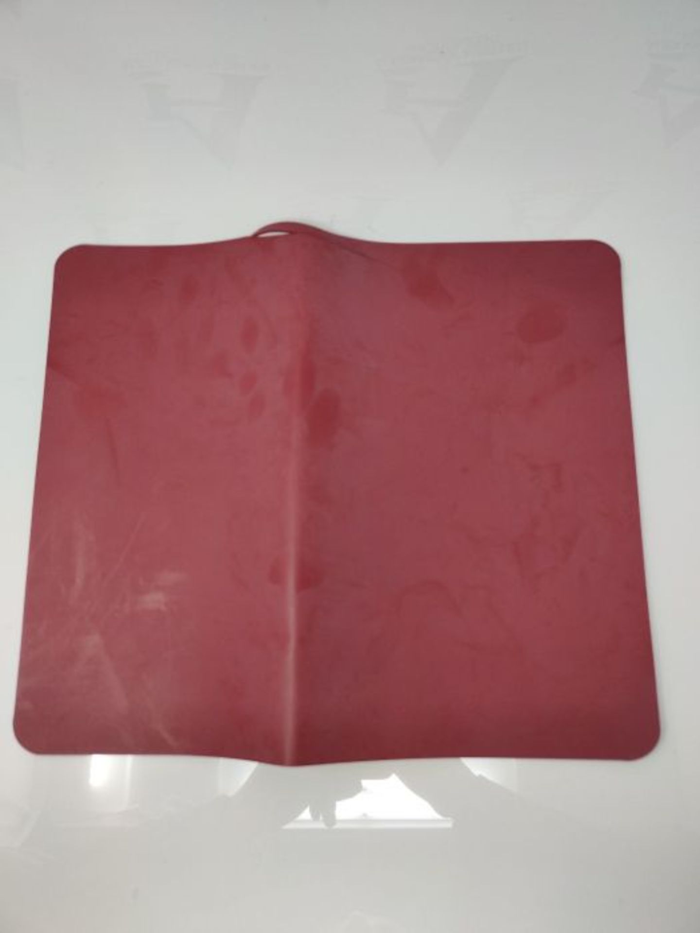 Epxee Mouse Mat Leather Ultra Thin Mouse Mat (Black + Red) - Image 2 of 2