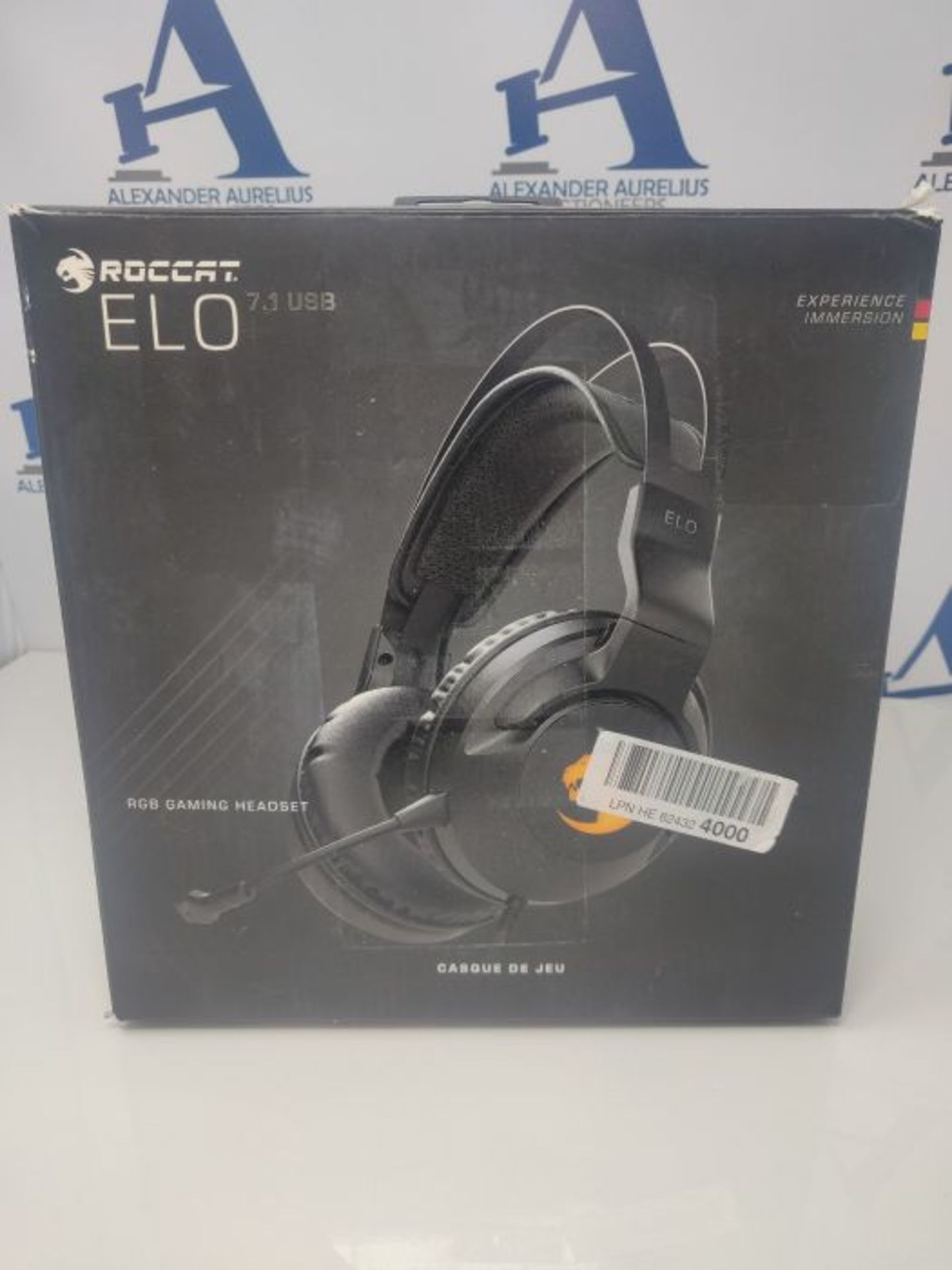 RRP £51.00 [CRACKED] Roccat Elo 7.1 USB - Surround Sound RGB PC Gaming Headset, black - Image 2 of 3