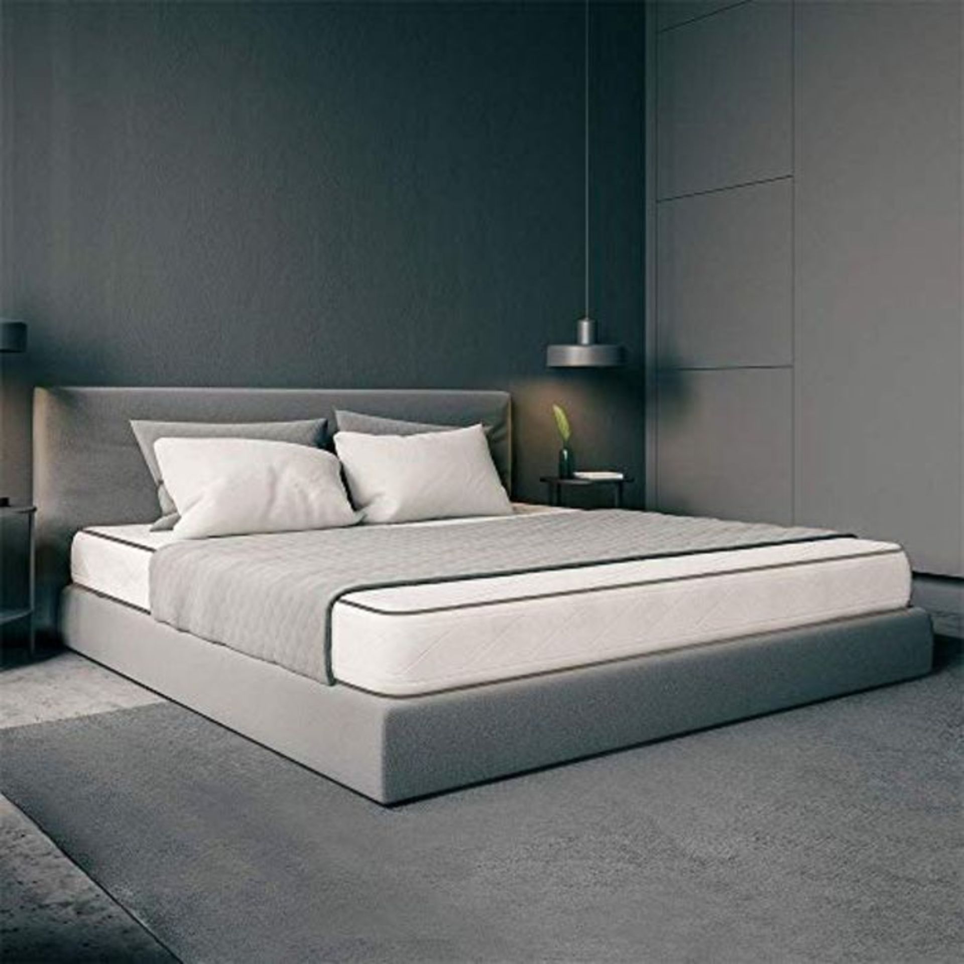 RRP £79.00 Waterfoam Mattress, Height 20 cm, Orthopaedic Cotton Cover, Model: Spring 80 x 190 cm,