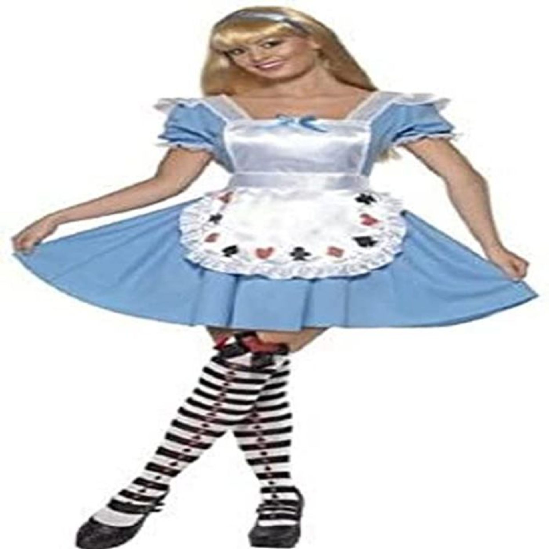 Women's Alice In Wonderland Deck of Cards Costume - L