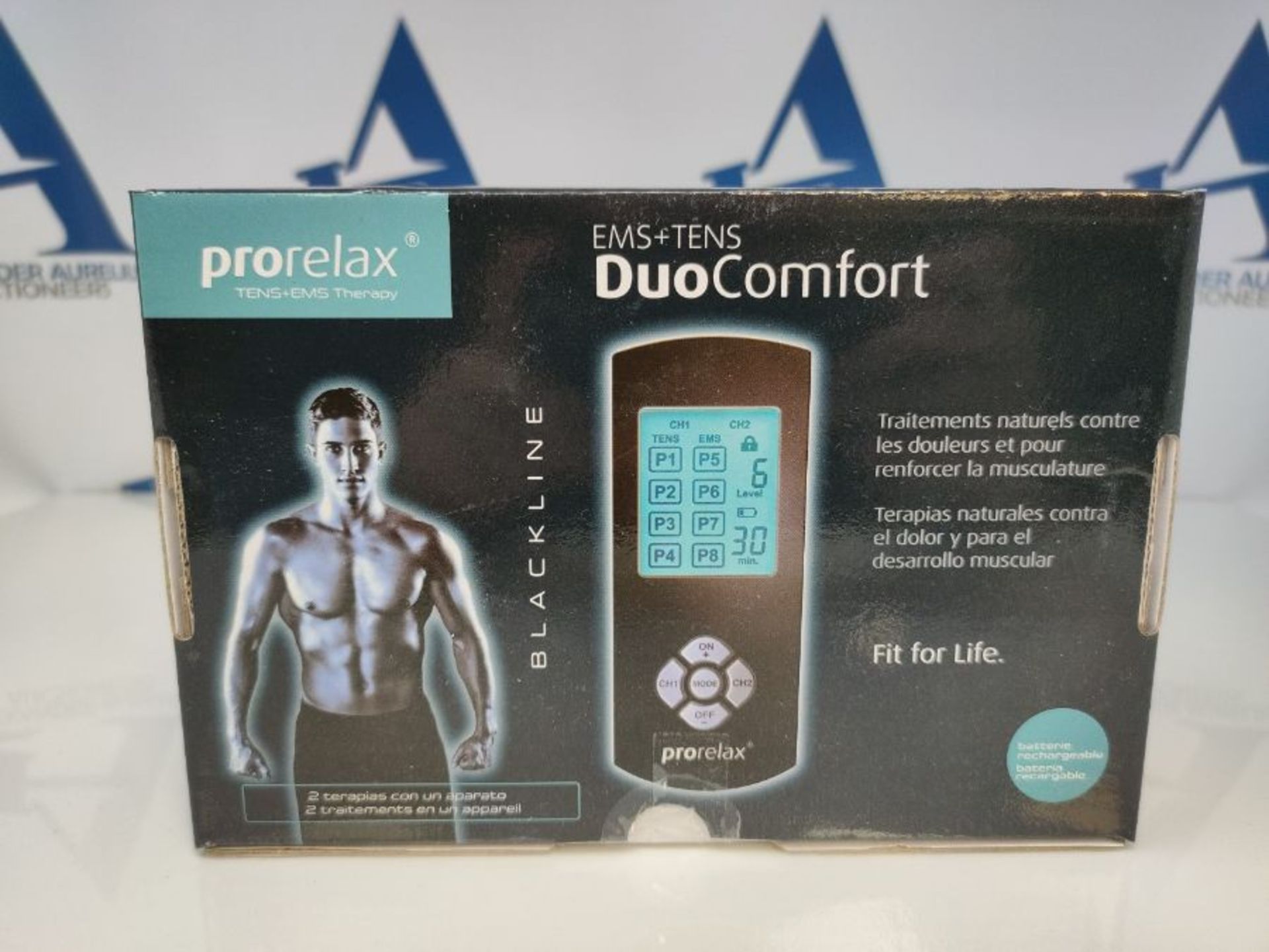 Prorelax DUO Comfort Blackline - EMS + TENS Elektro-Muskel-Stimulation - TOTAL FITNESS - Image 2 of 3