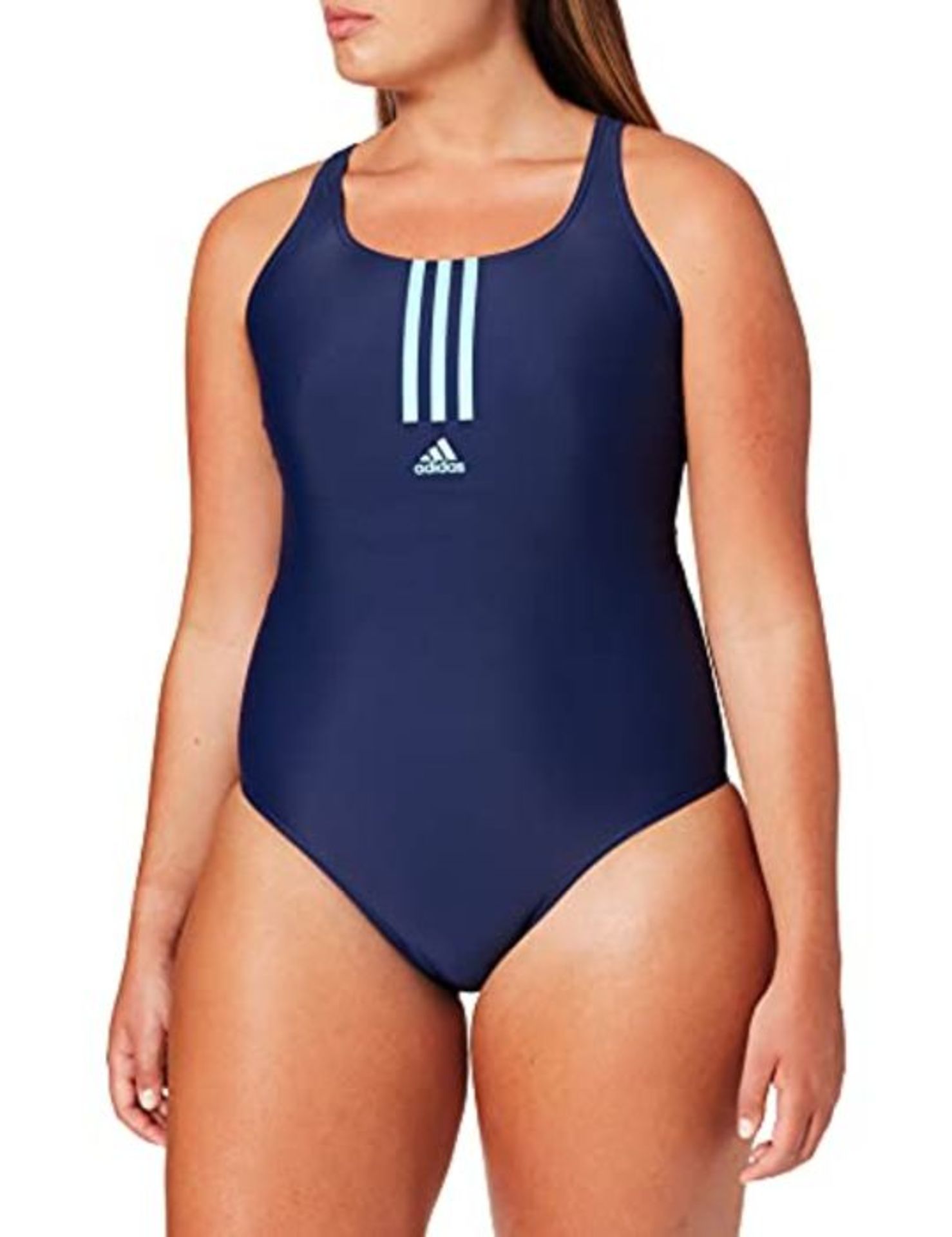 adidas GT2586 SH3.RO MID 3S S Costume da nuoto Donna Team Navy Blue/Pulse Aqua 48