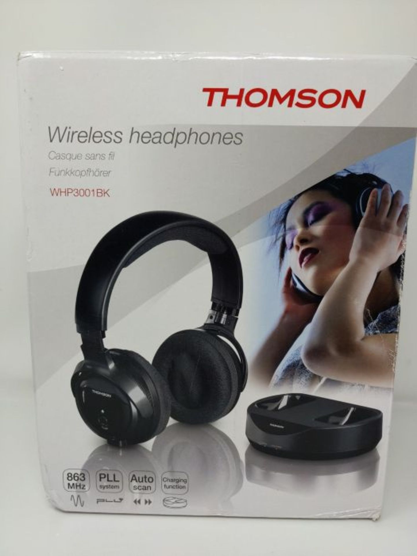 Thomson kabelloser Funk-Kopfhörer mit Ladestation (Over-Ear-Kopfhörer für Fernseher