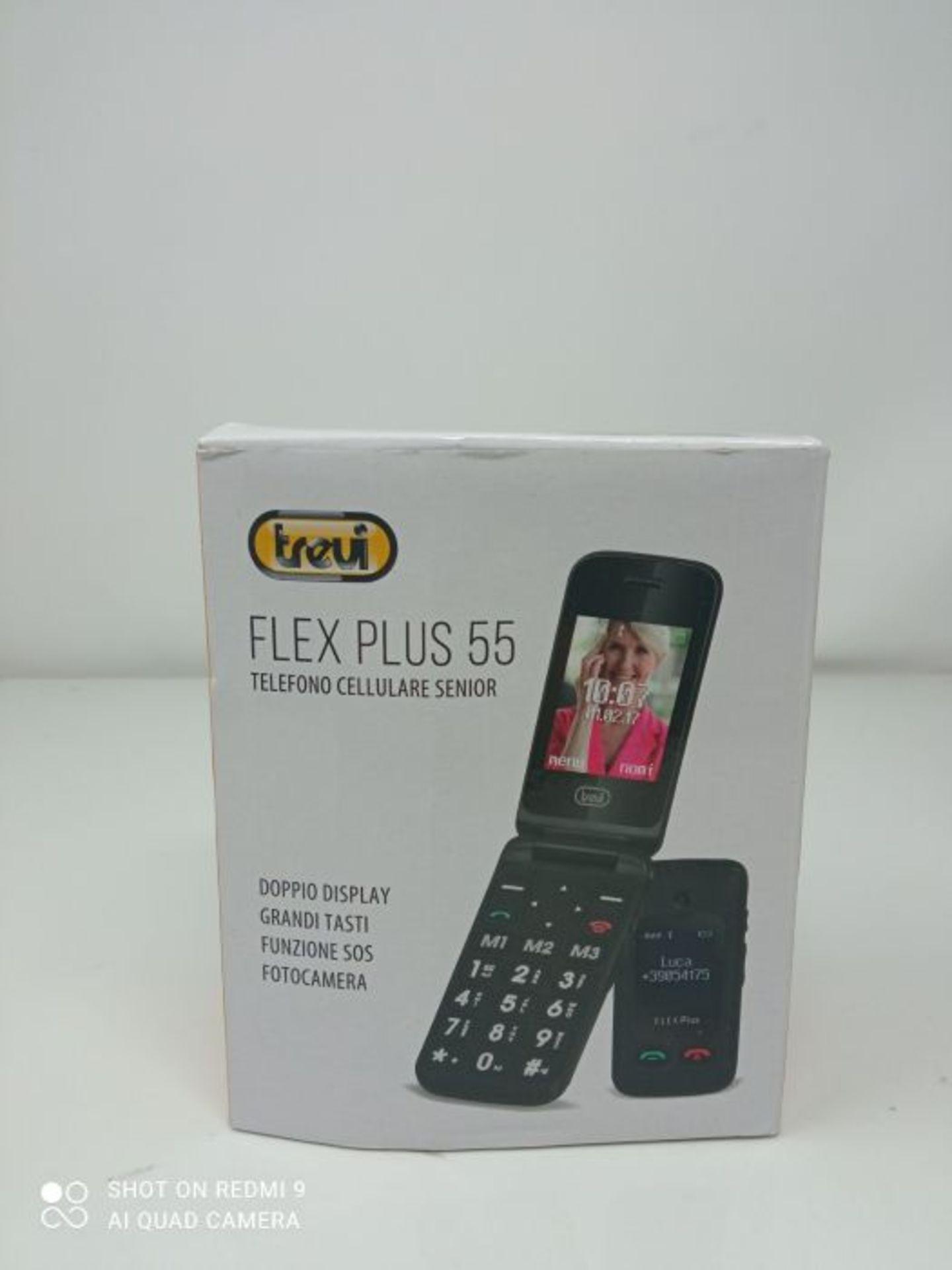 RRP £54.00 Trevi FLEX PLUS 55 Telefono Cellulare per Anziani a Conchiglia con grandi tasti, grand