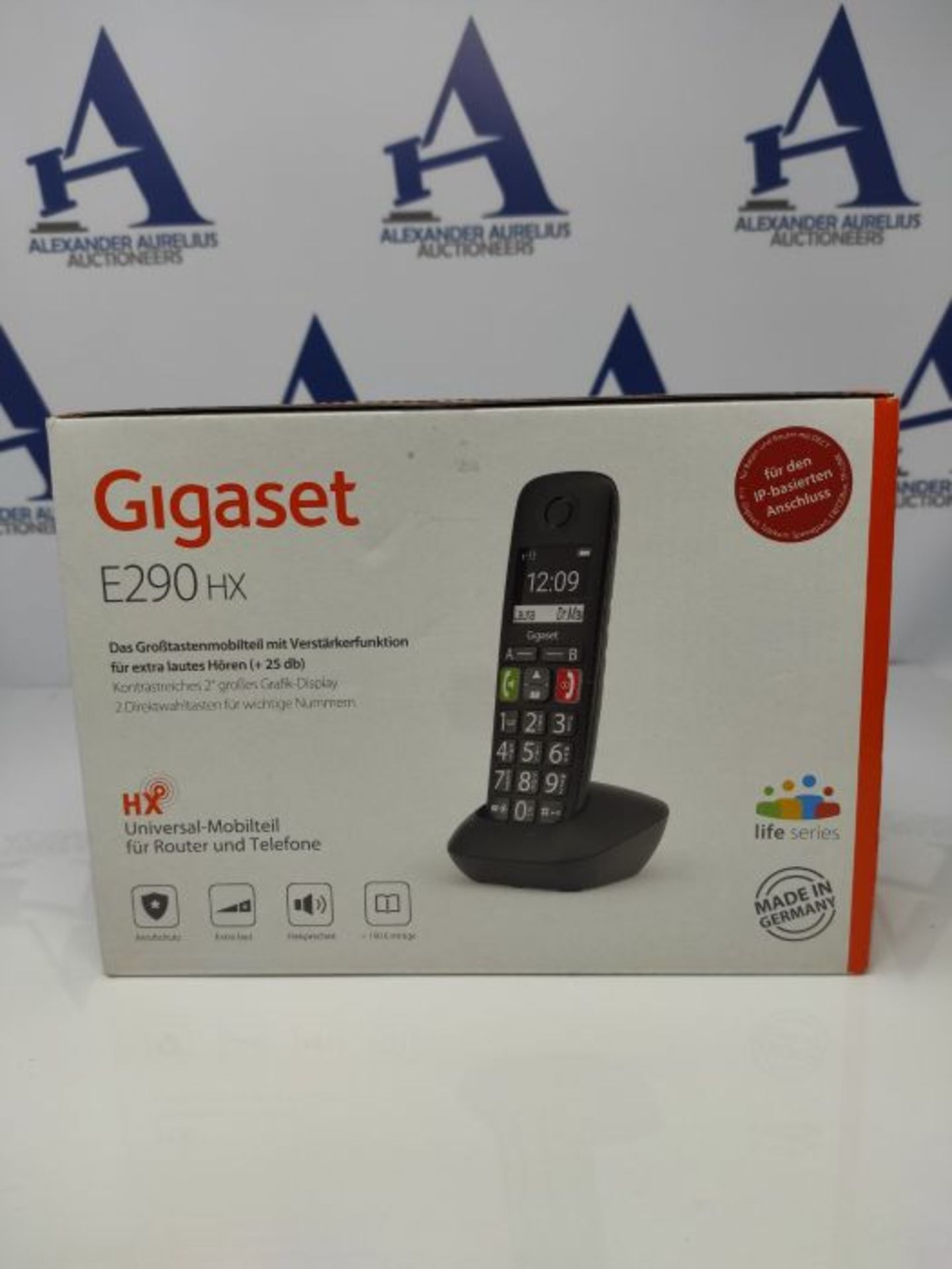 Gigaset E290HX - Schnurloses DECT-Telefon für Senioren zum Anschluss an vorhandene DE - Image 2 of 3