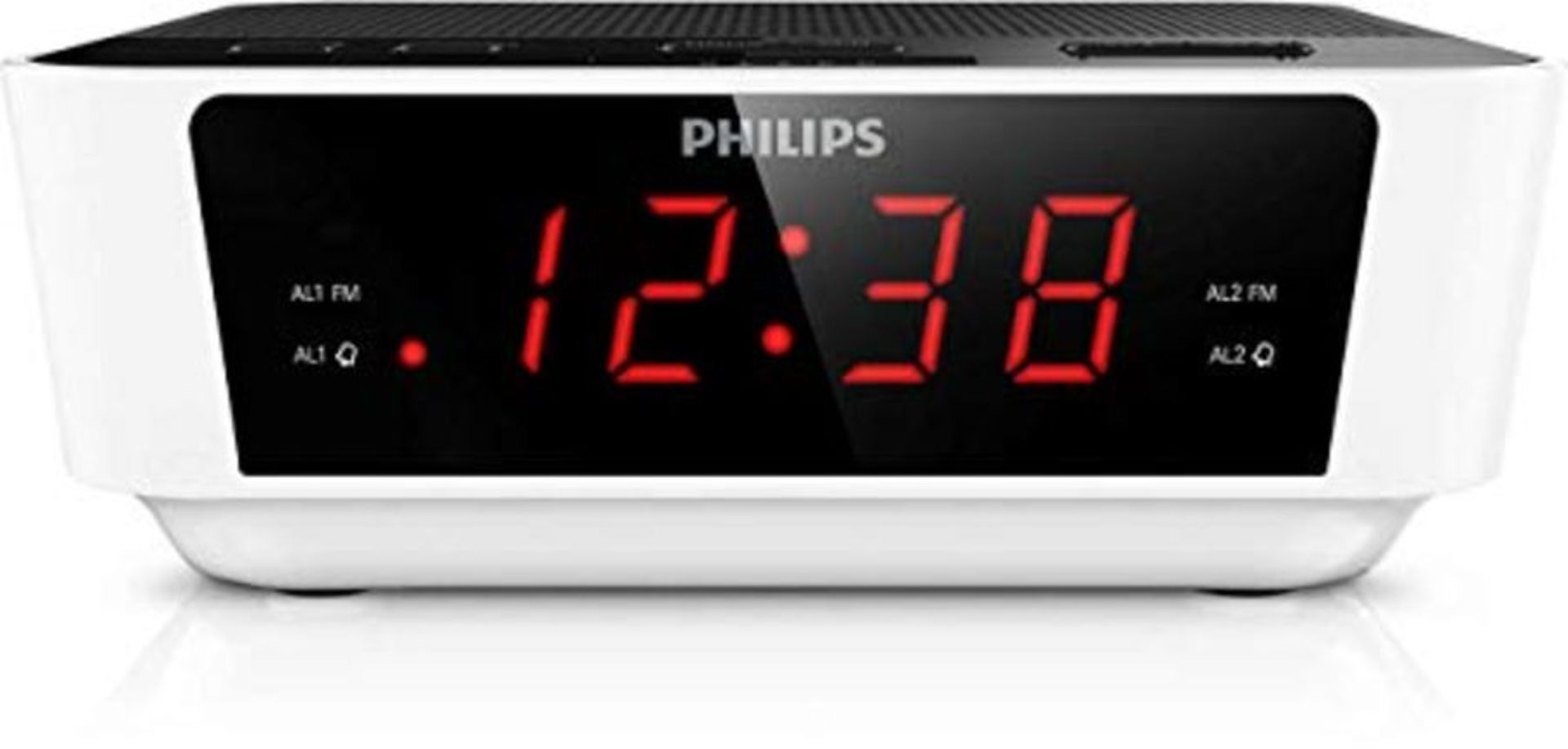 Philips UKW Radioalarm clock AJ3115 UKW white, black