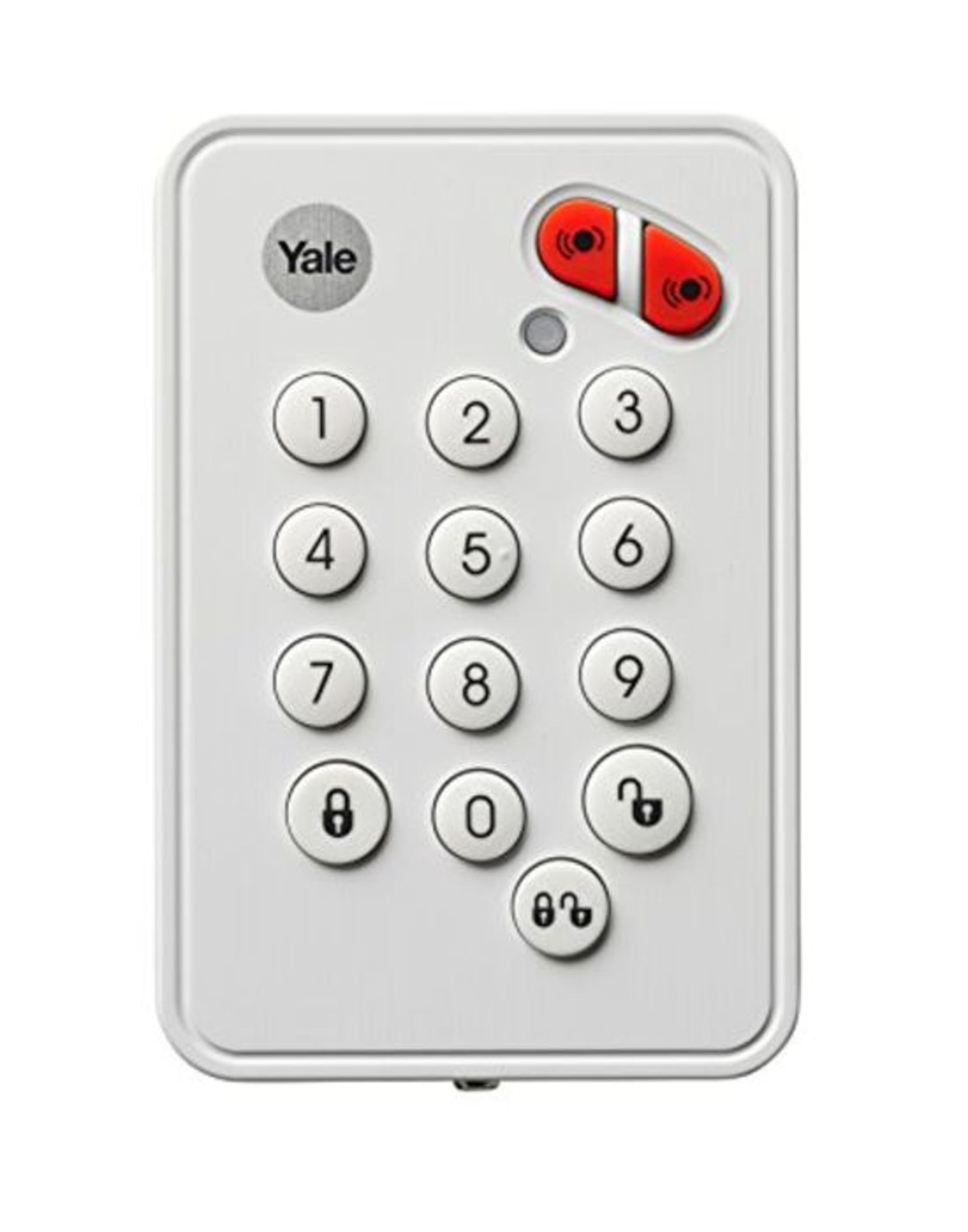 Yale EF-KP Easy Fit Alarm Remote Keypad, White, DIY Friendly, Accessory for SR & EF Al