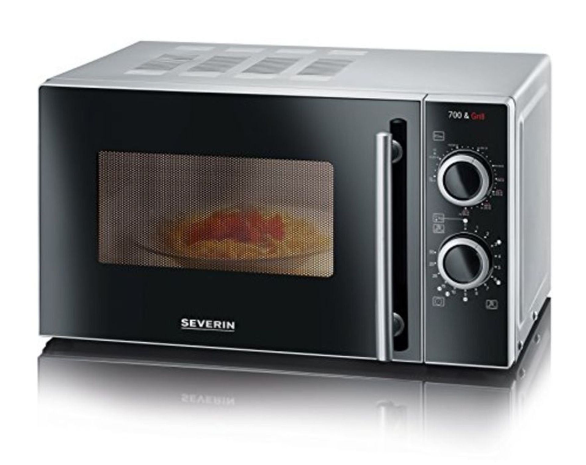 RRP £84.00 Severin Microwave with Grill MW 7875, Silver