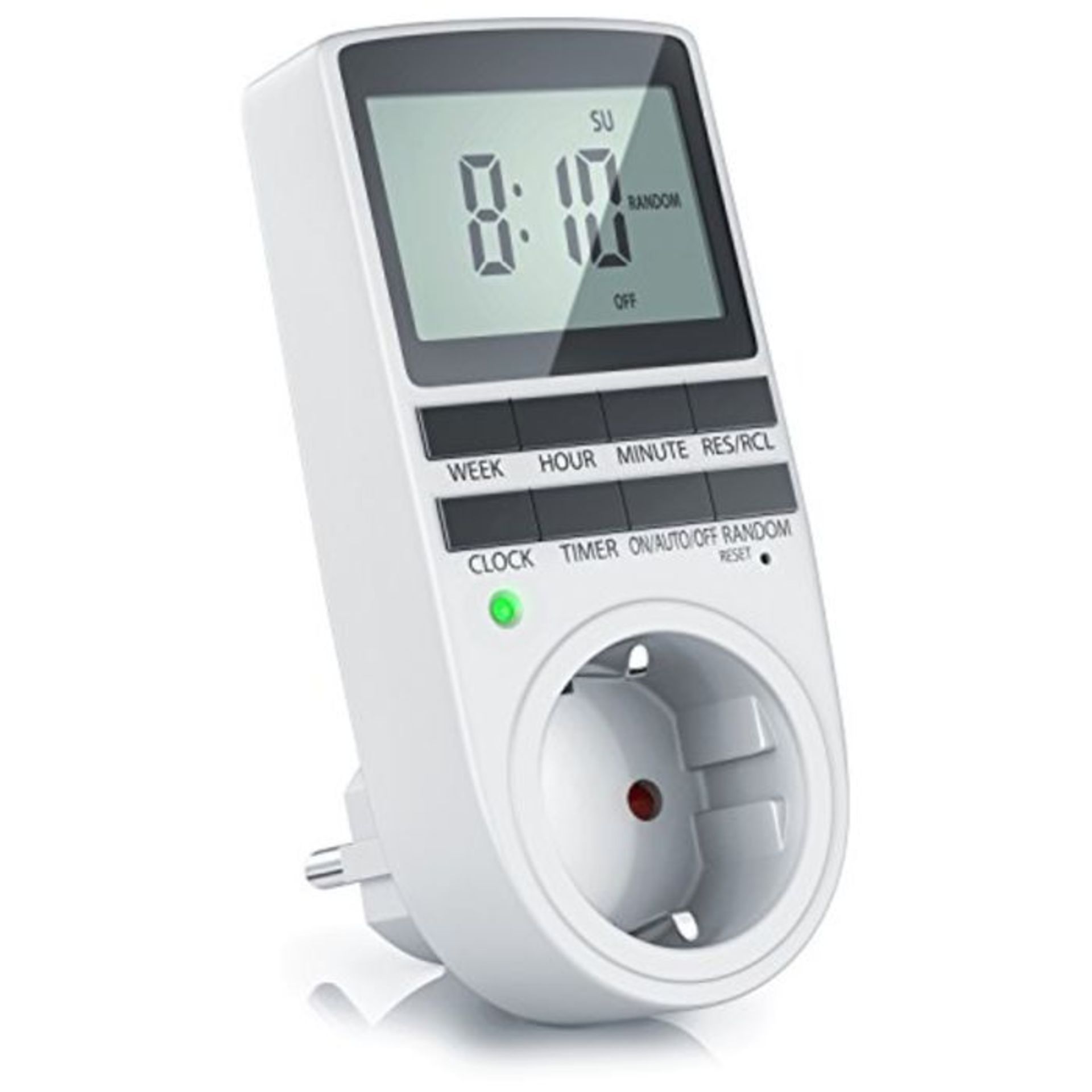 Csl-Computer Digital Timer With 2.1 Inch Lcd Display, 10 Configurable Programs, Backup