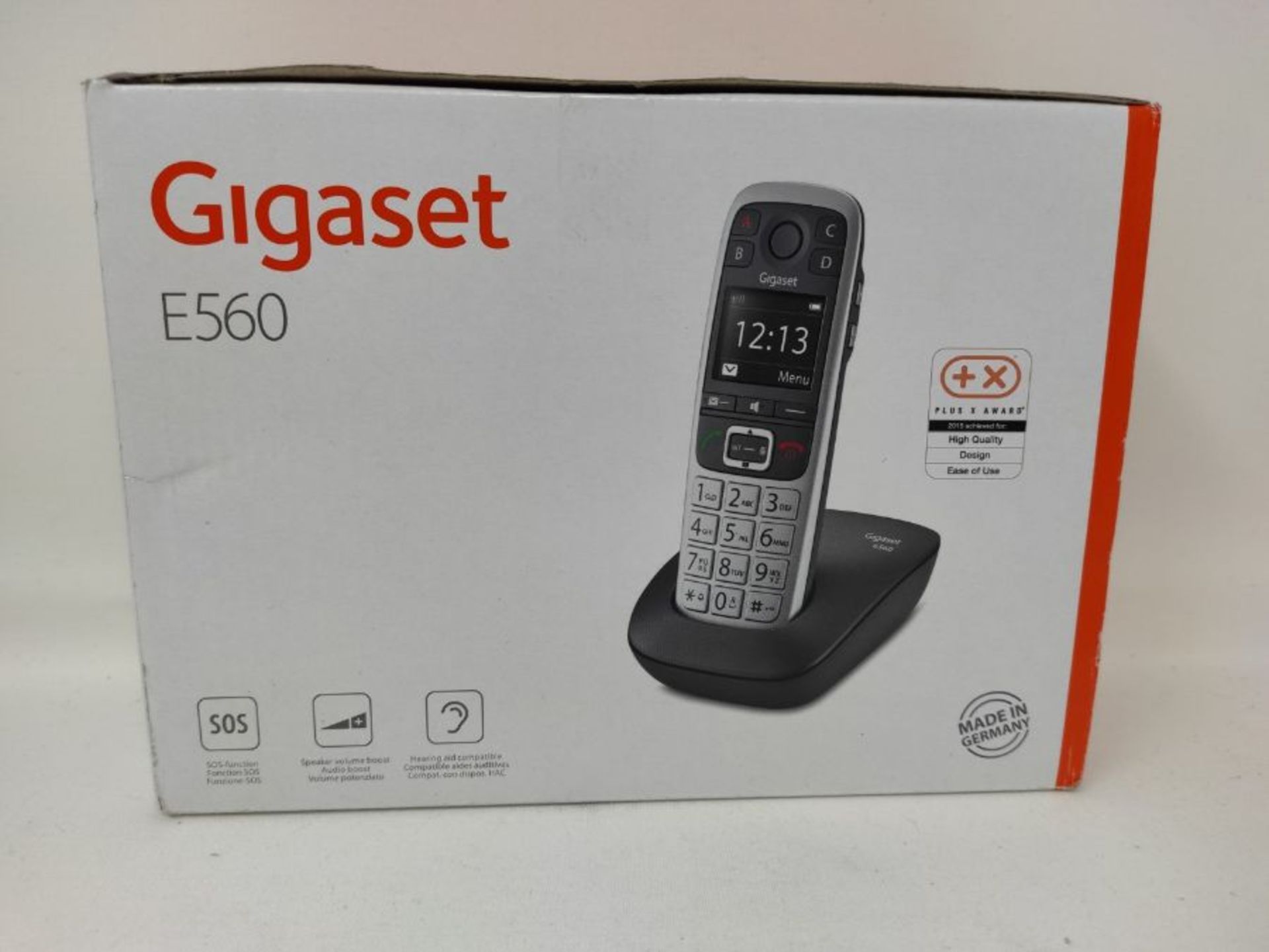 RRP £71.00 Gigaset E560 Telefono Cordless, Tasti Grandi, Numeri sul Display Grandi, Tastiera Illu - Image 2 of 3