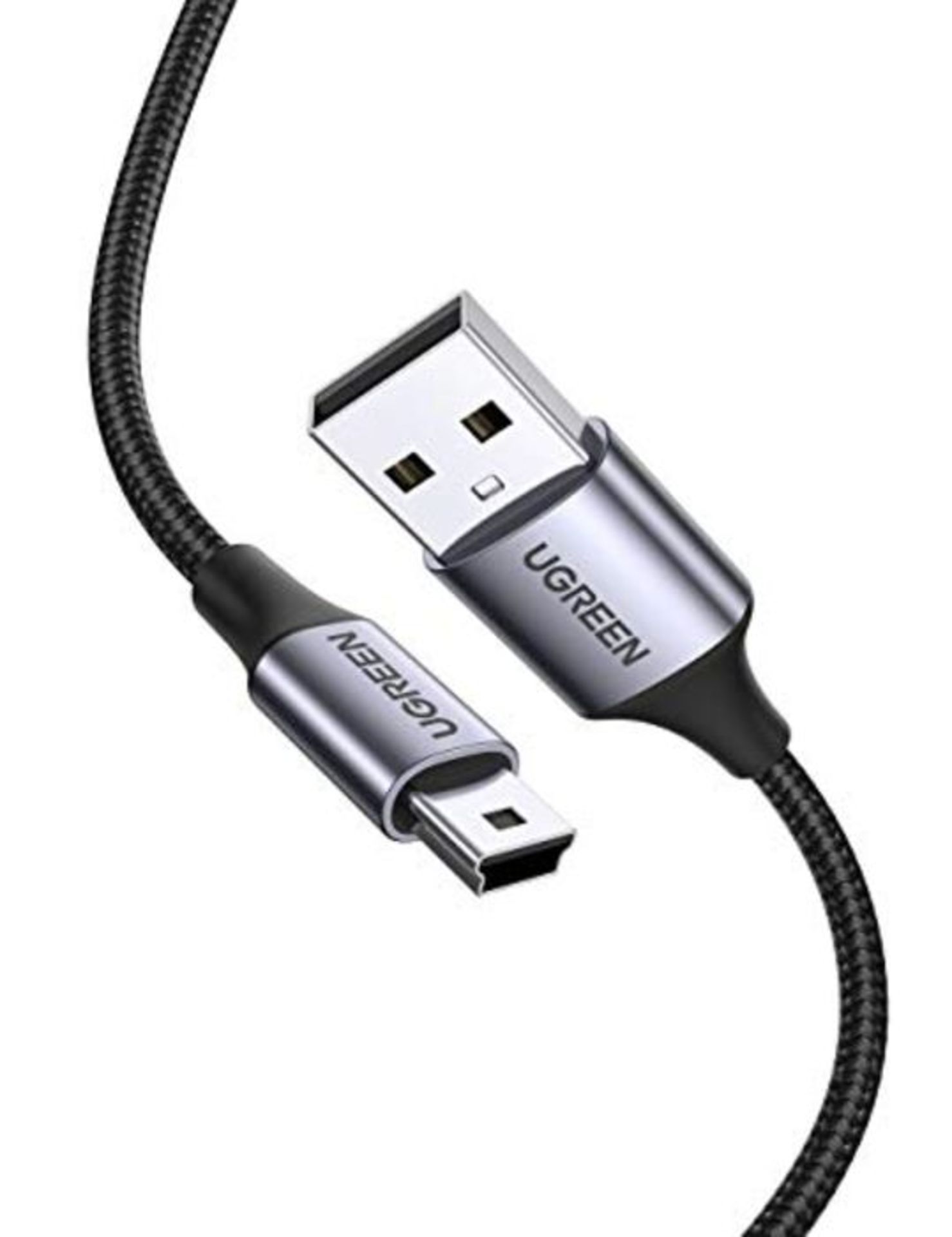 UGREEN Mini USB Cable Braided USB 2.0 to Mini B Cable Data Transfer & Charge Compatibl
